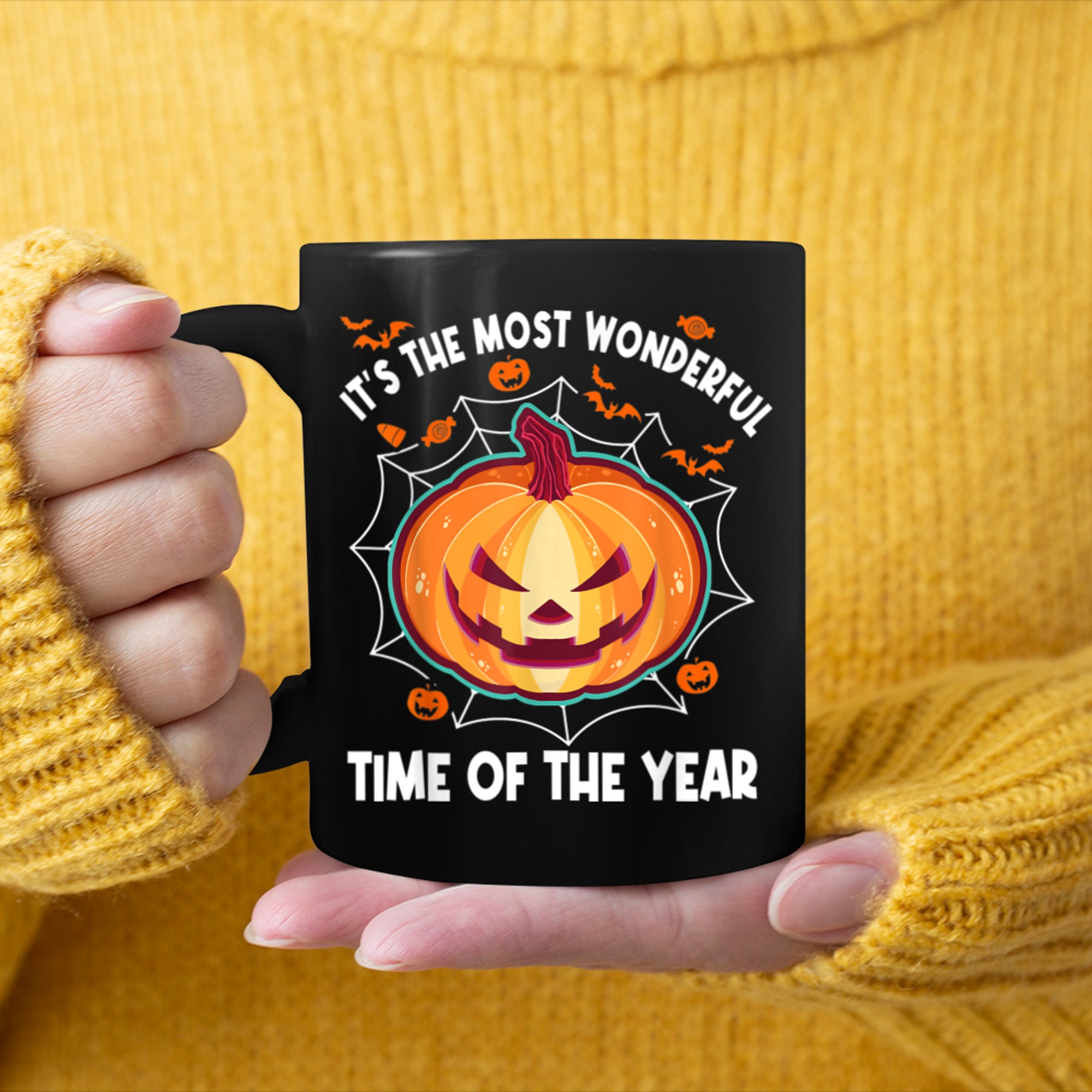 It's the Most Wonderful Time of the Year Halloween (3) mug black