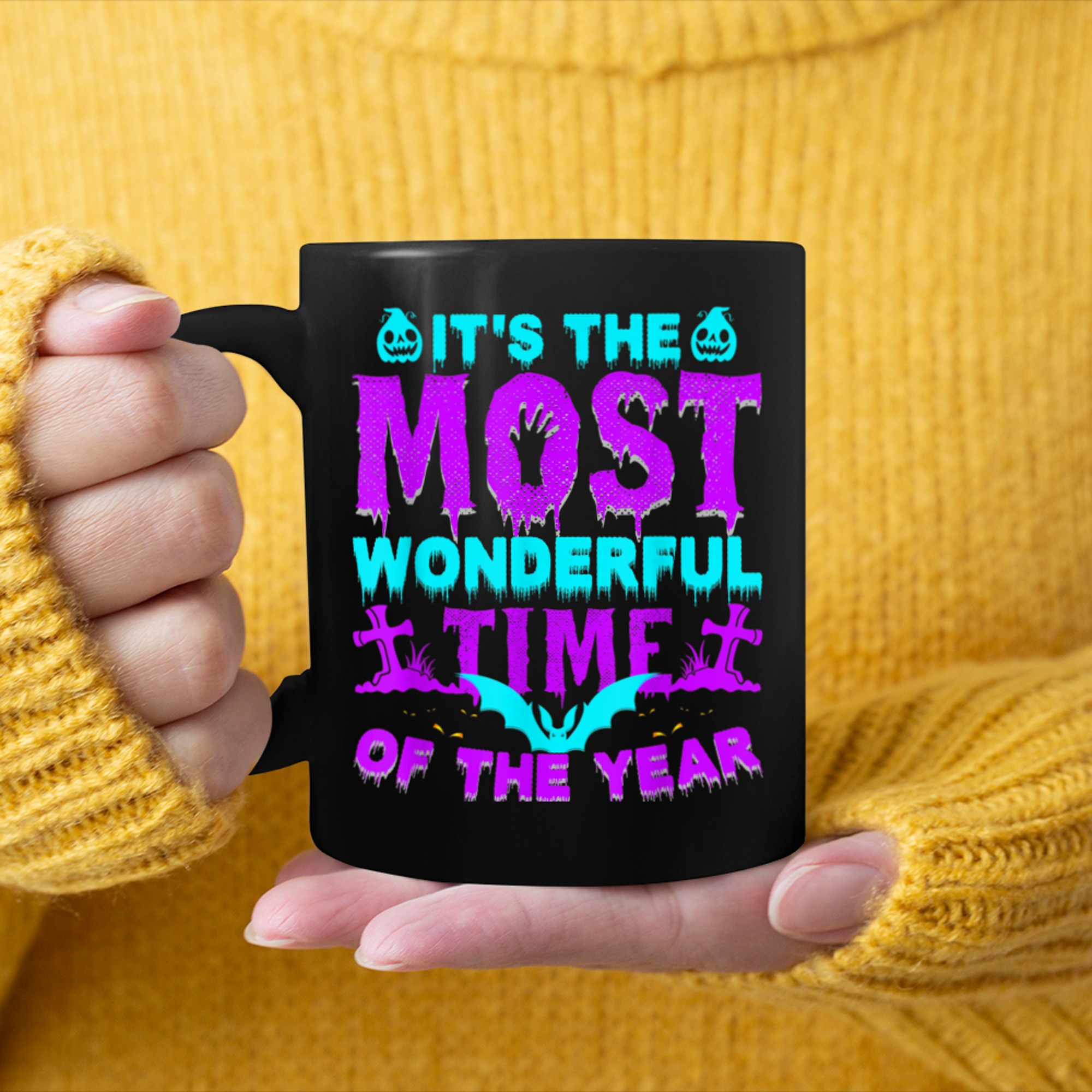 It's The Most Wonderful Time Of the Year Halloween Costume (2) mug black