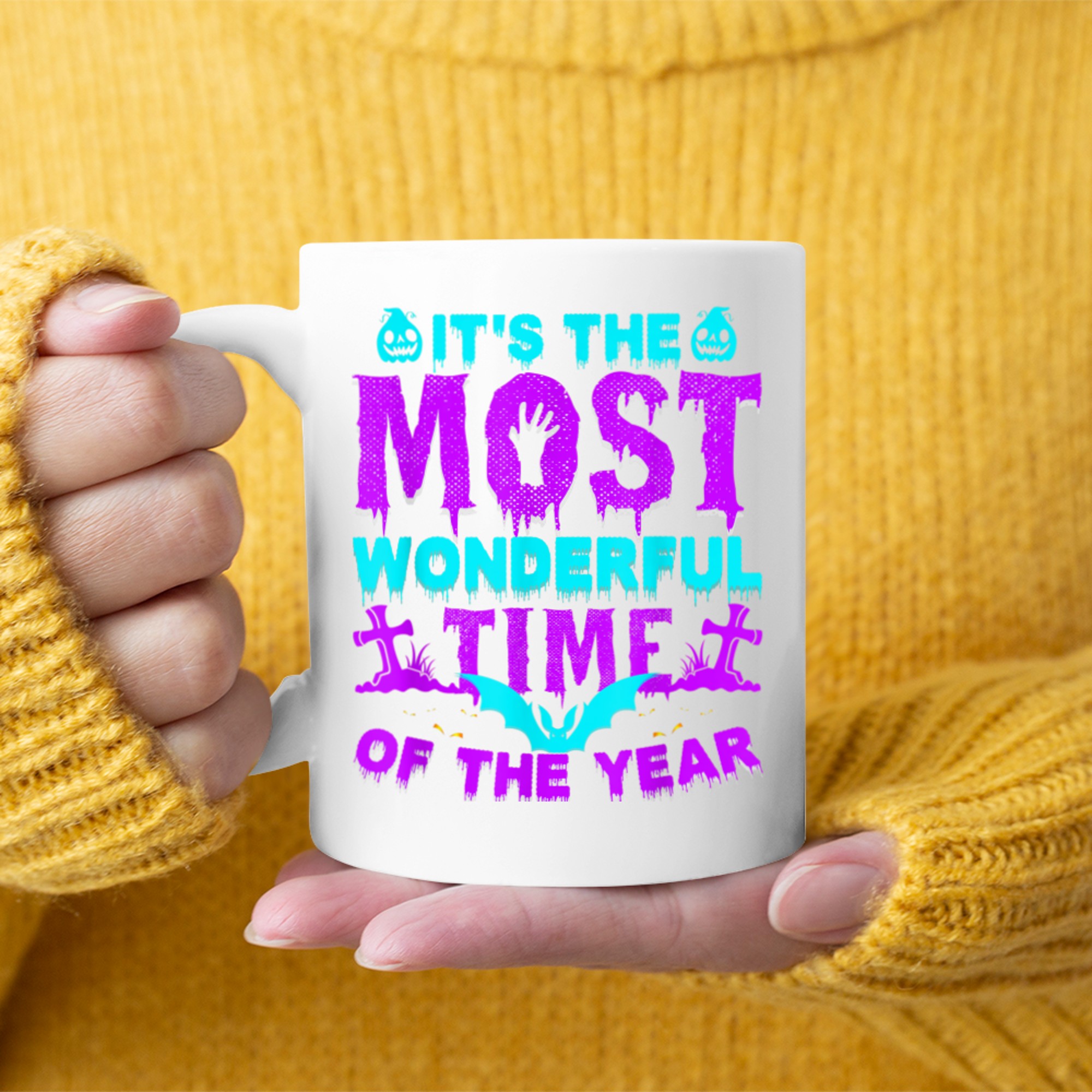 It's The Most Wonderful Time Of the Year Halloween Costume (2) mug white