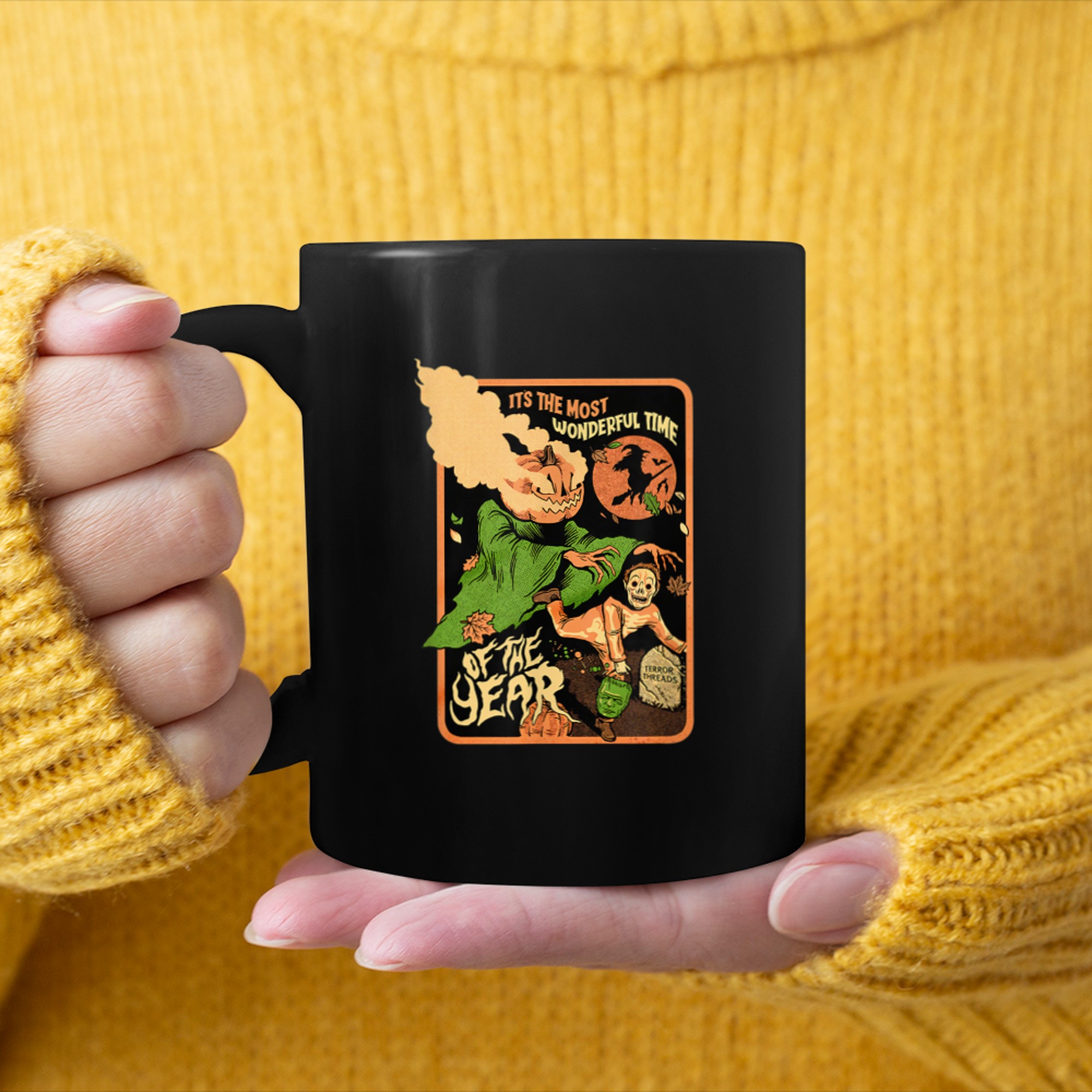 It's The Most Wonderful Time Of The Year Horror Halloween mug black