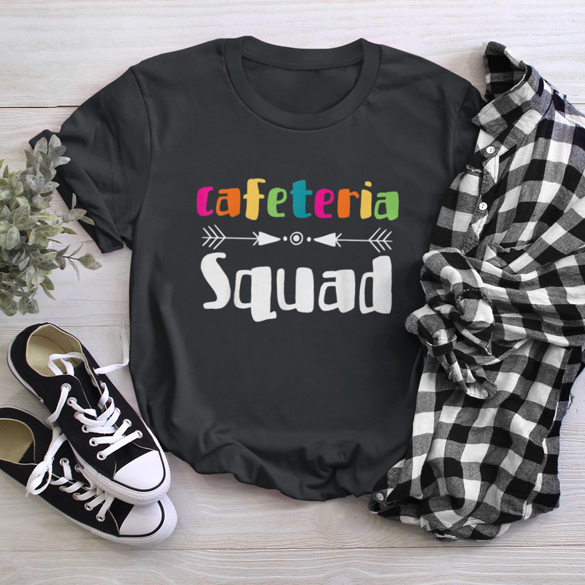 Lunch Lady Squad Cafeteria Crew Lunch Lady Life Staff t-shirt black