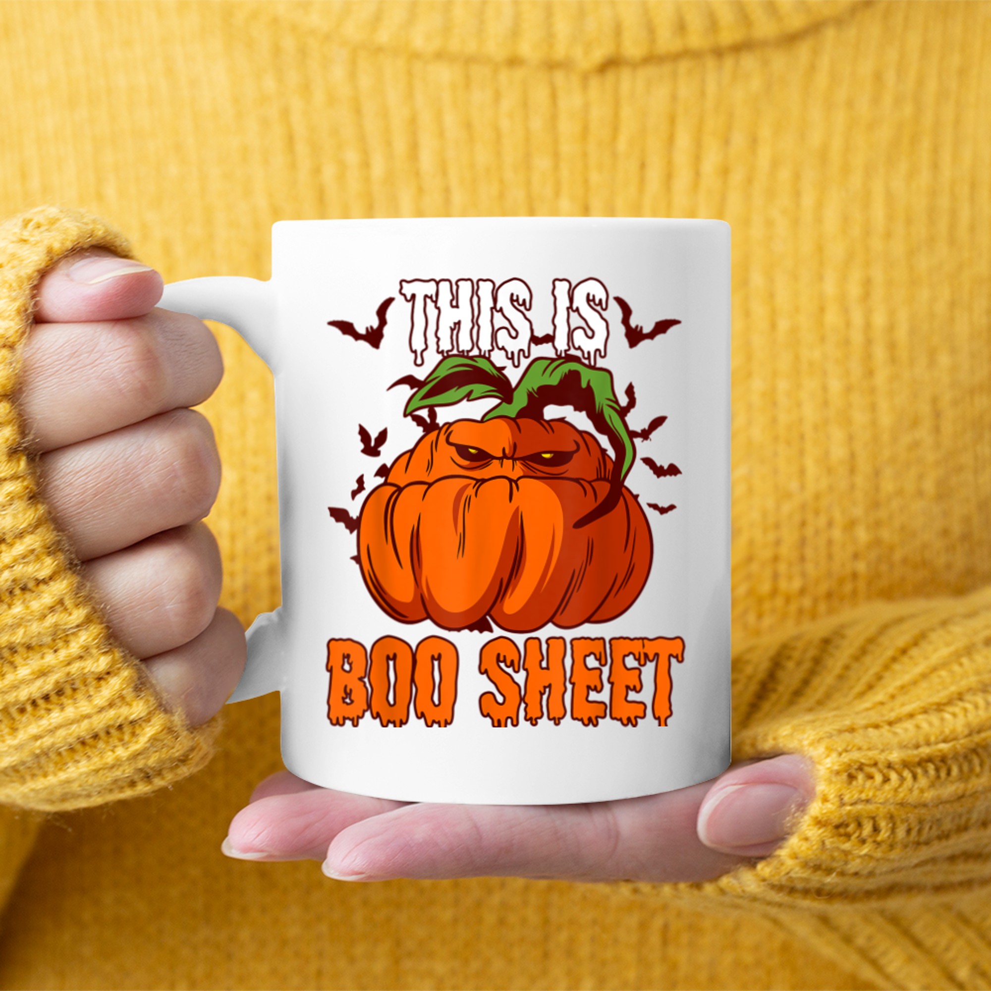 Overnight Party This Is Boo Sheet Fun Halloween Party (1) mug white