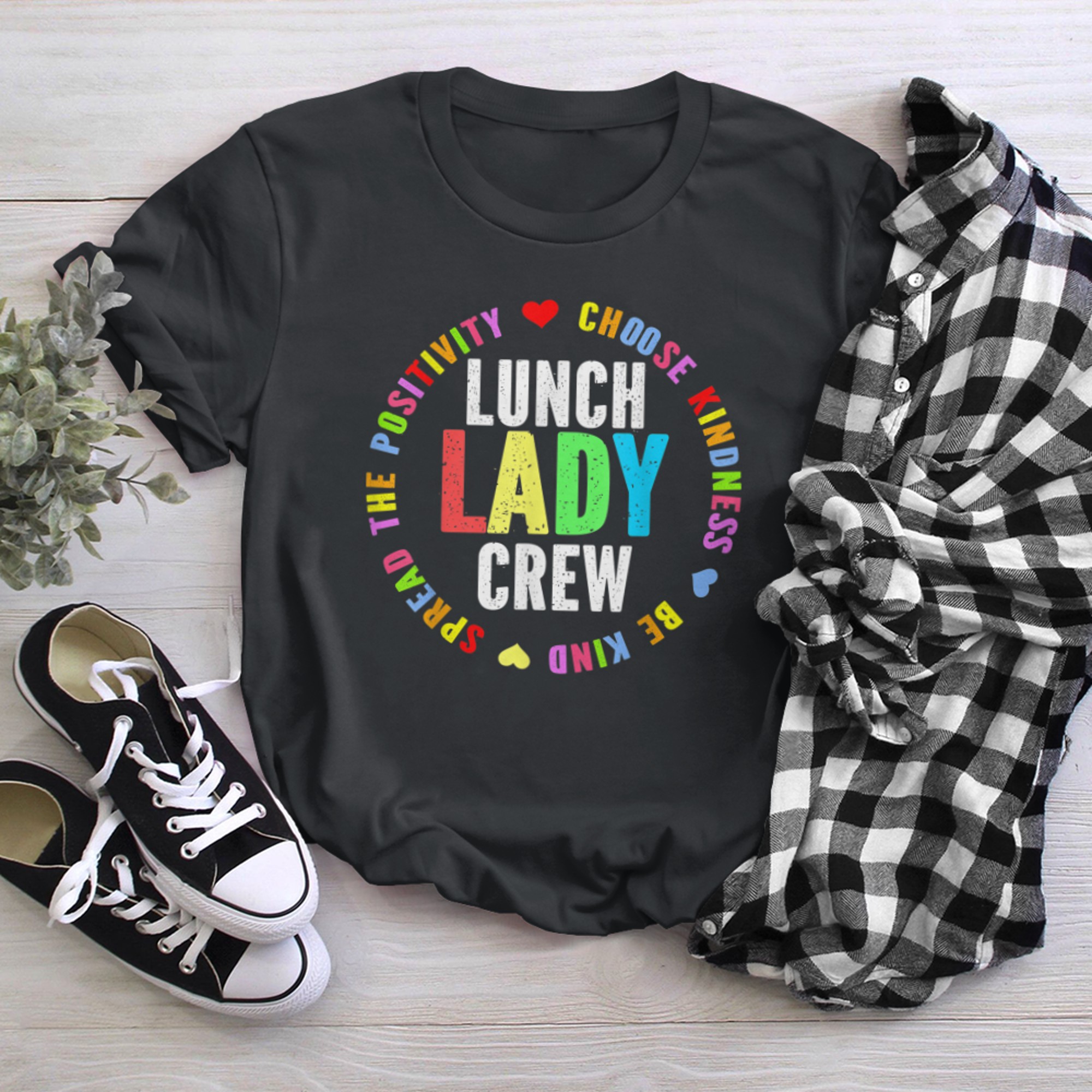 School Lunch Lady Crew Funny Ladies Cafeteria Workers Squad (13) t-shirt black