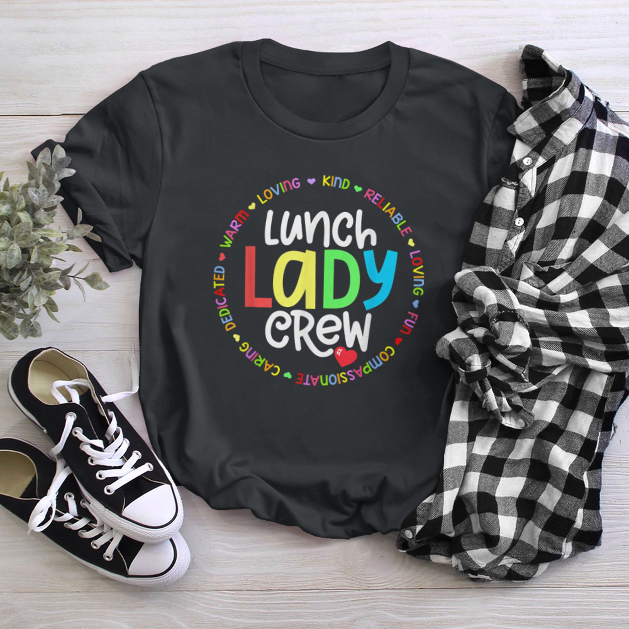 School Lunch Lady Crew Funny Ladies Cafeteria Workers Squad (15) t-shirt black