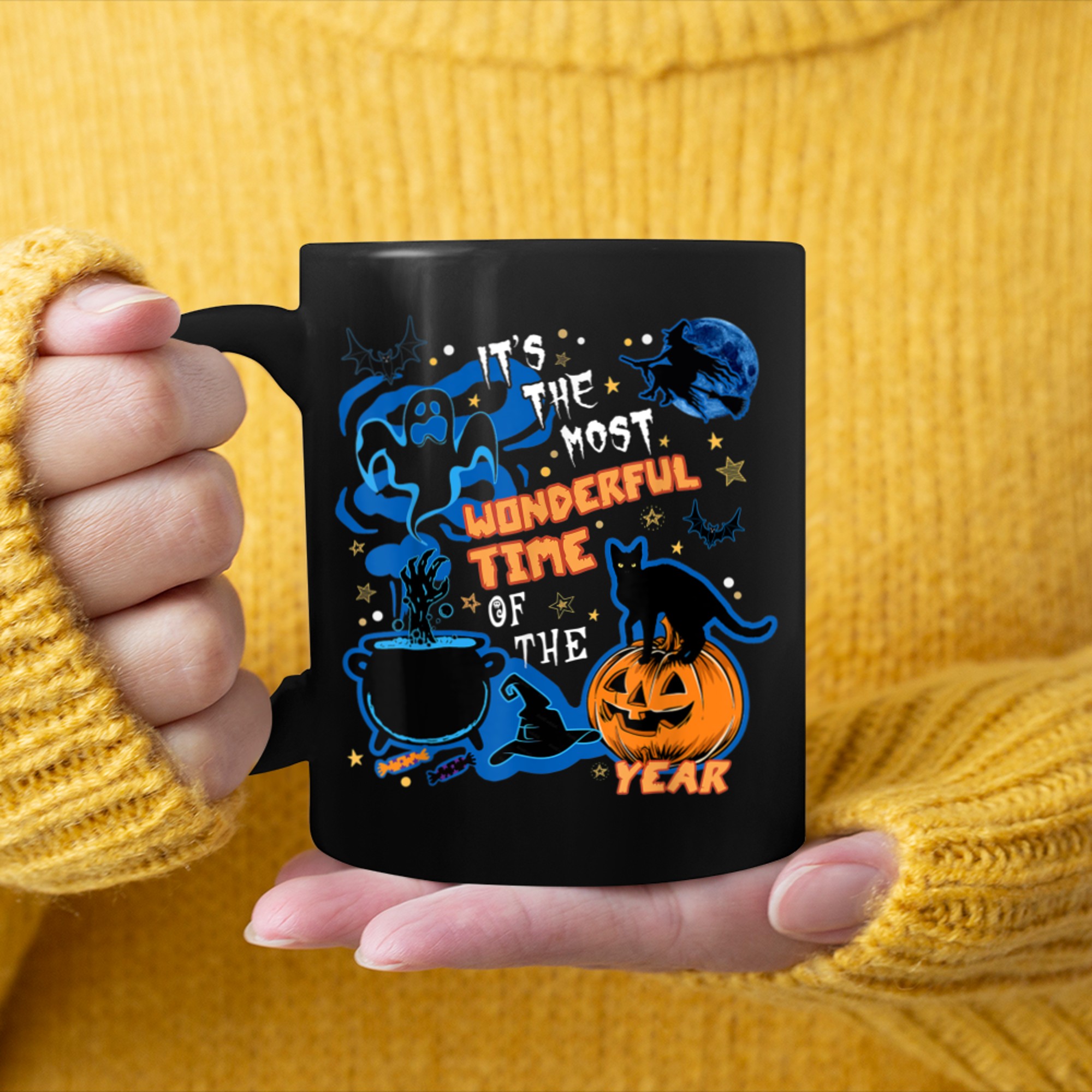 The Most Wonderful Time Of The Year Halloween Costume (1) mug black