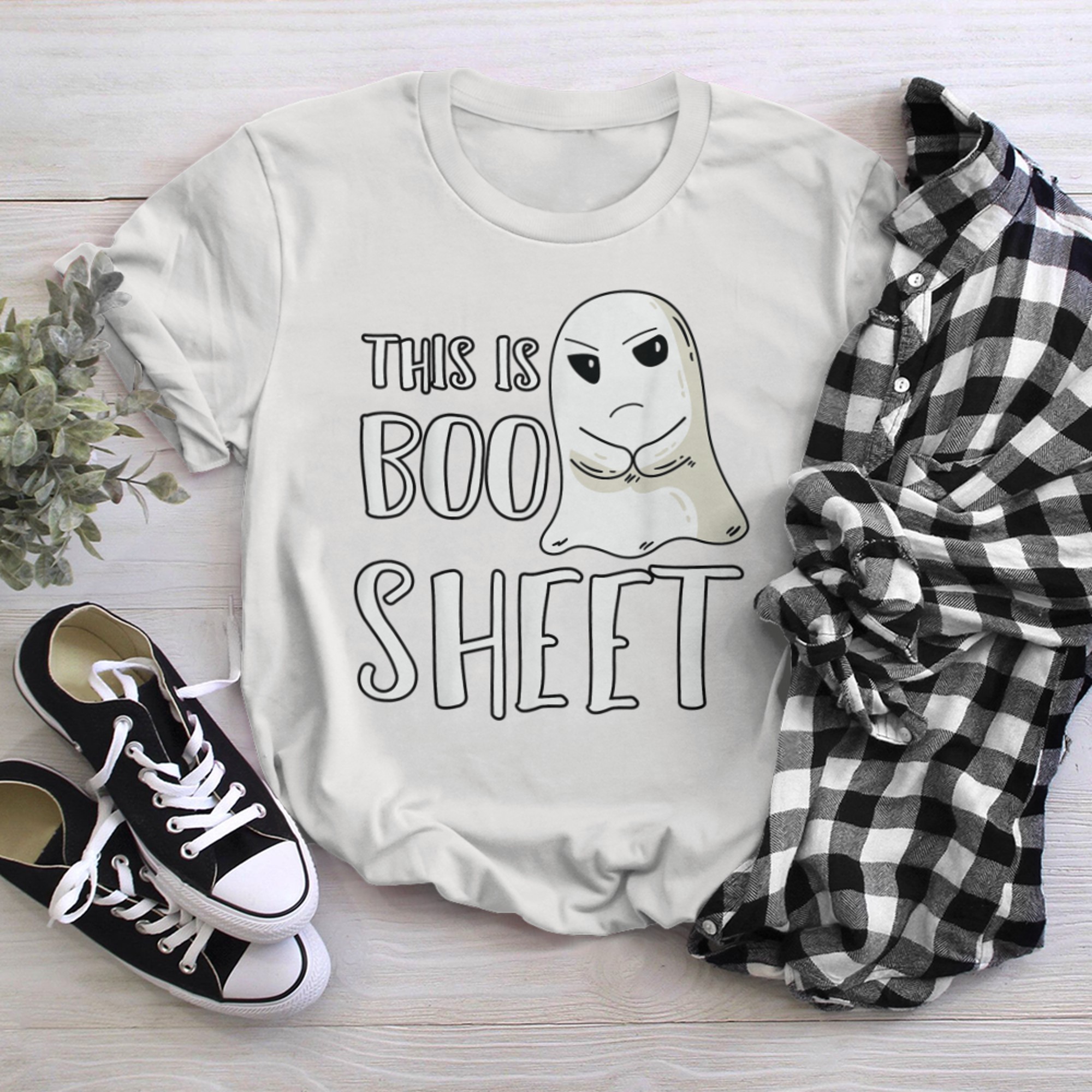 This Is Boo Sheet Funny Halloween Joke t-shirt White