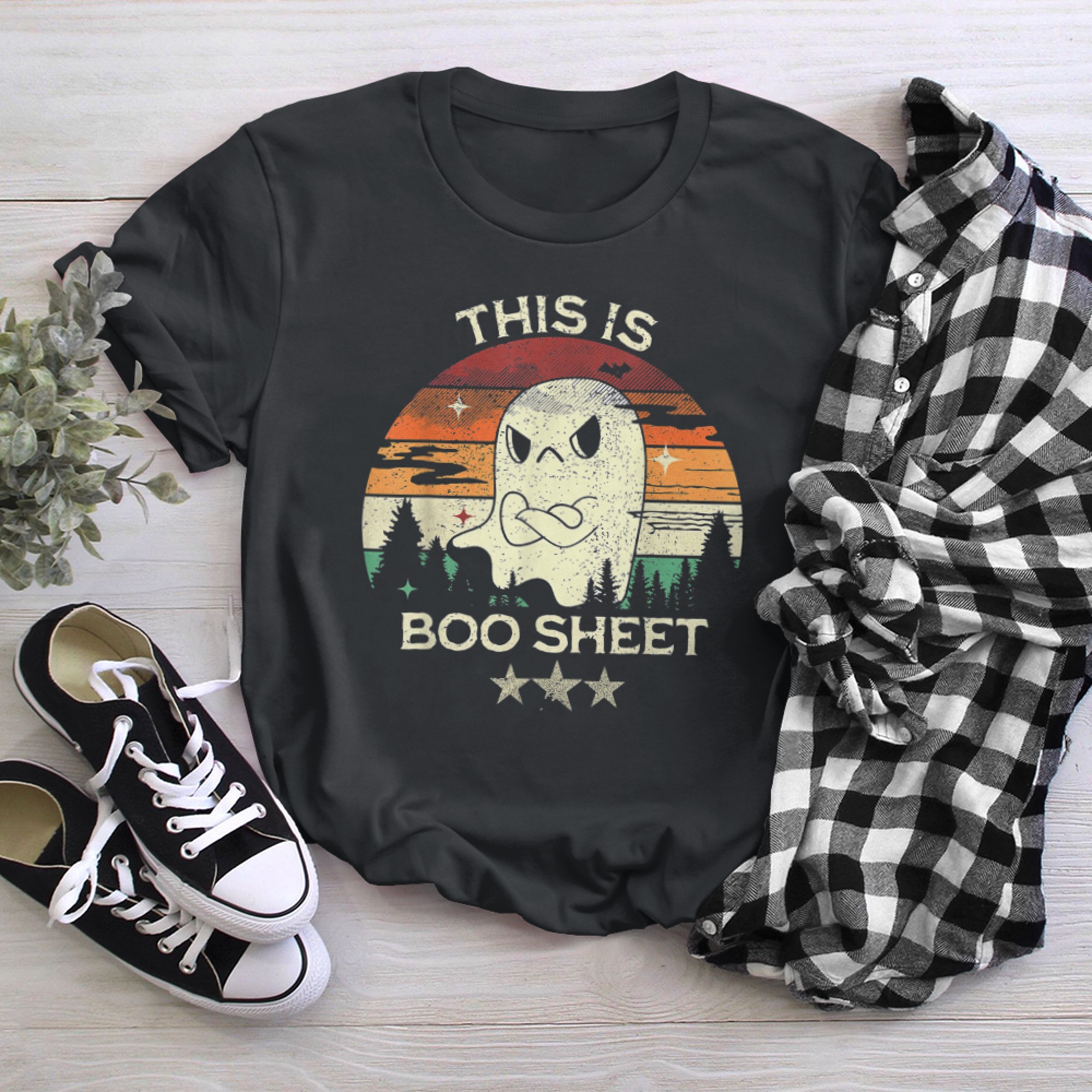 This Is Boo Sheet Ghost Retro Halloween Costume Men Women - 2023-09-12T162909.581 t-shirt black