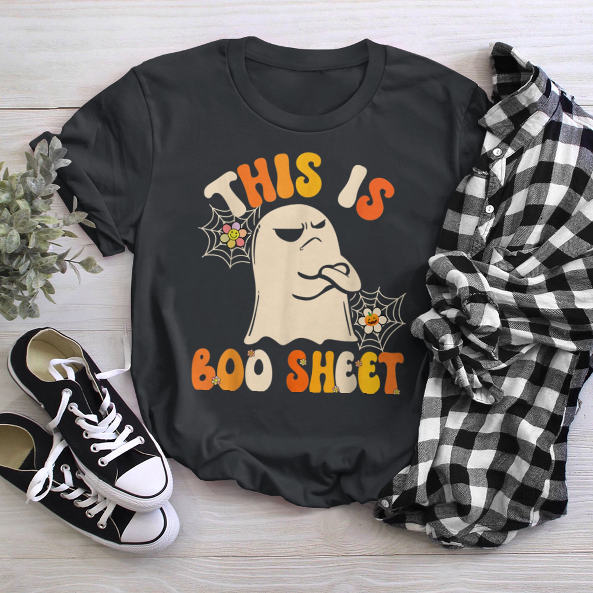 This Is Boo Sheet Ghost Retro Halloween Costume Men Women - 2023-09-12T162909.962 t-shirt black