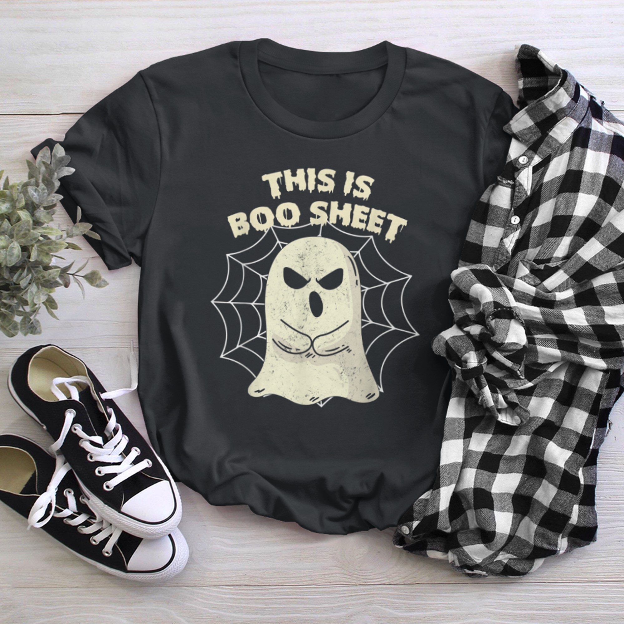 This Is Boo Sheet Ghost Retro Halloween Costume Men Women - 2023-09-12T162910.160 t-shirt black