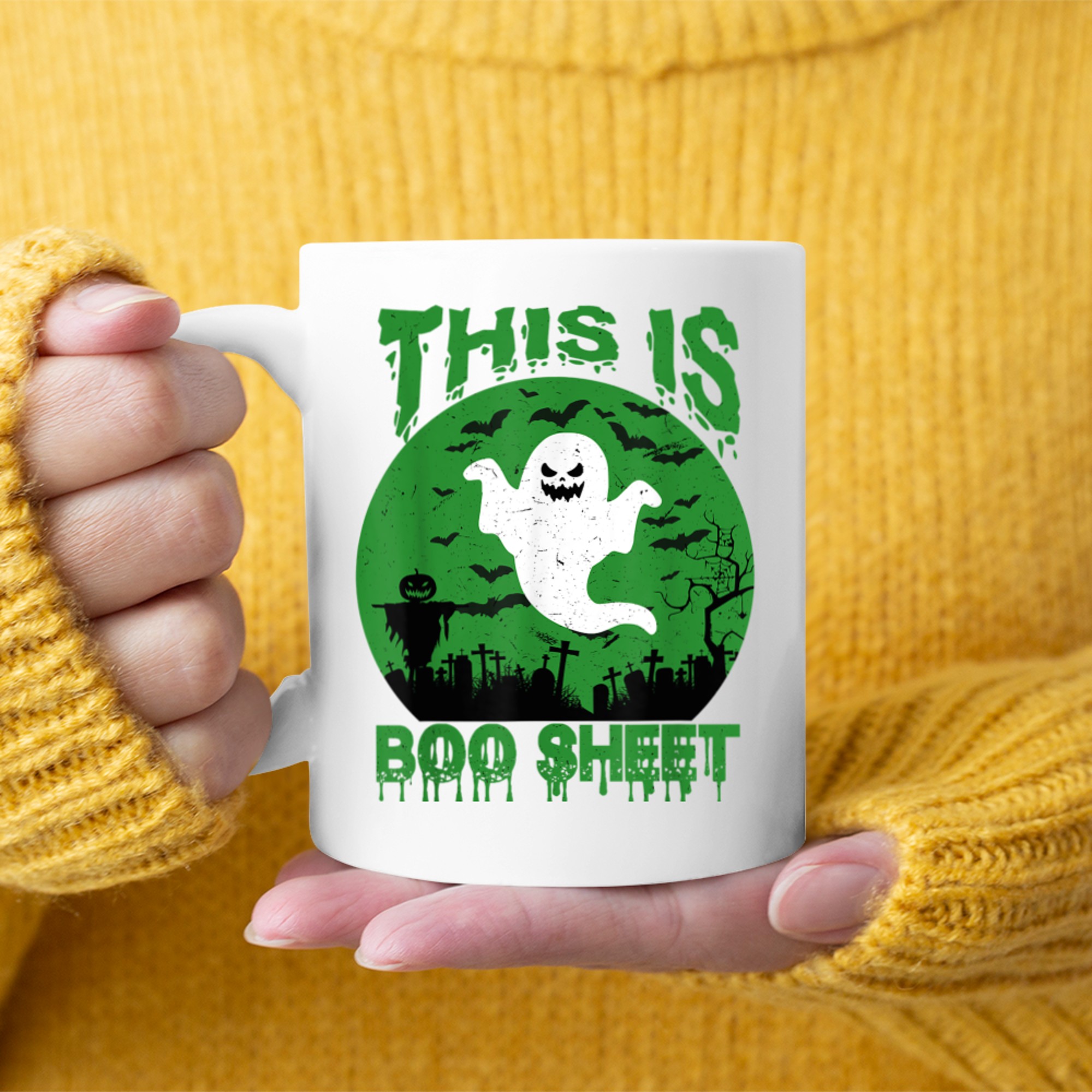 This Is Boo Sheet Ghost Retro Halloween Costume Men Women - 2023-09-12T162911.513 mug white