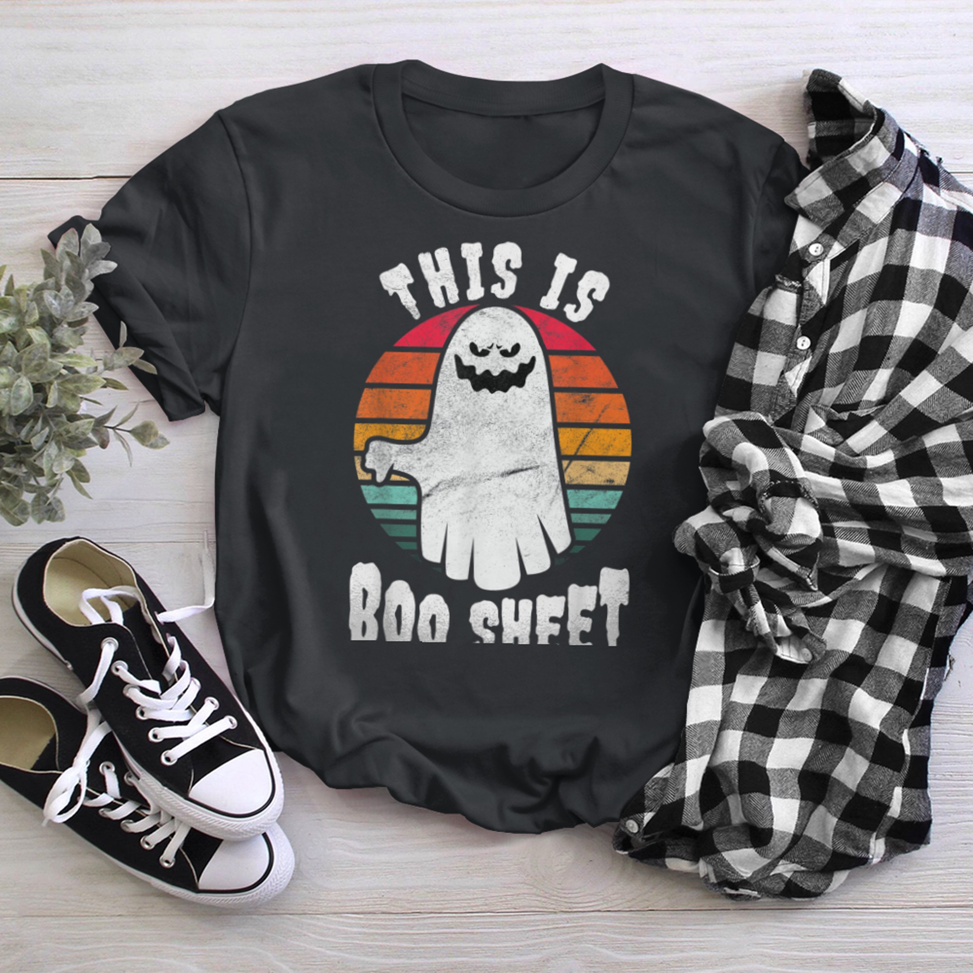 This is Boo Sheet Halloween (2) t-shirt black