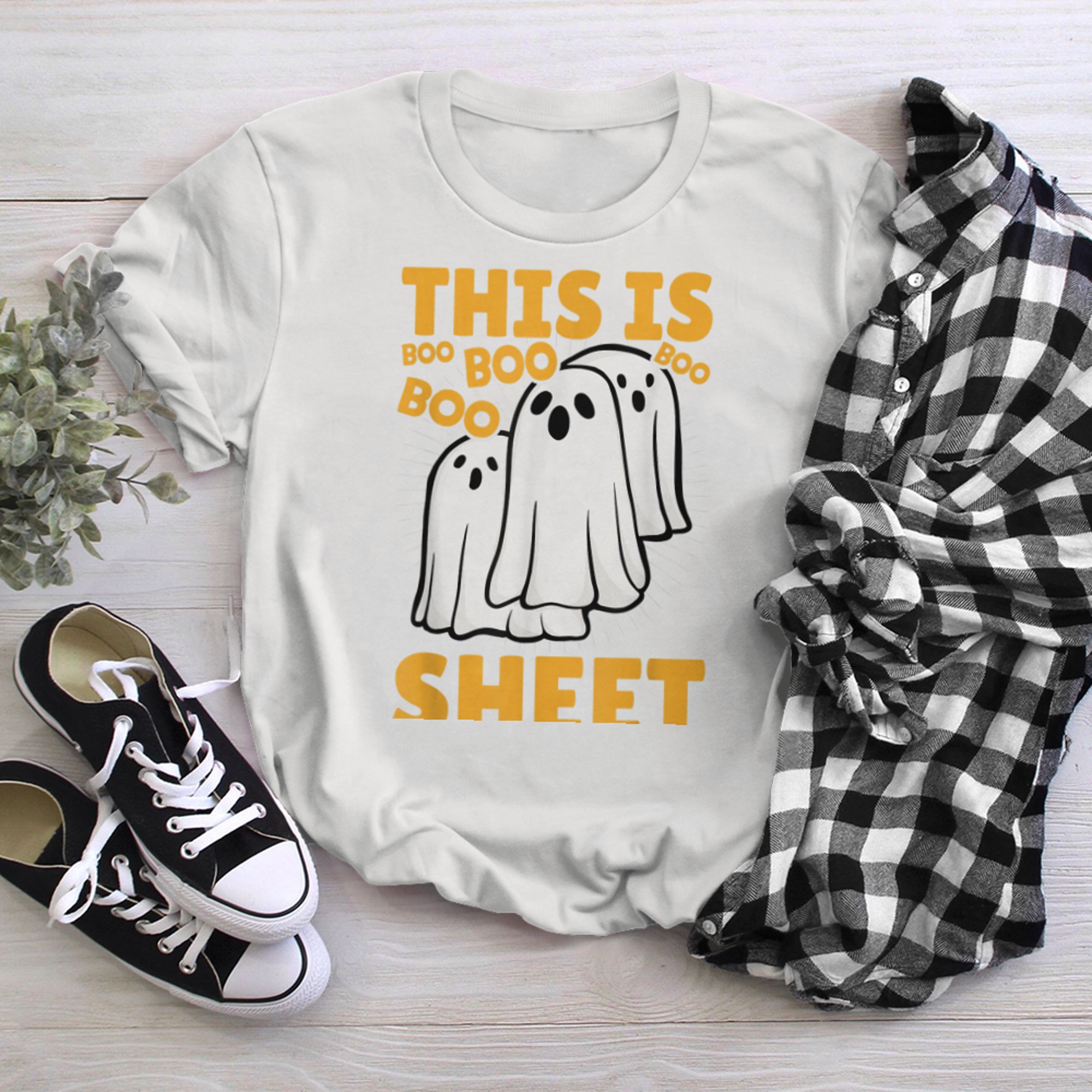 This is Boo Sheet Halloween t-shirt White