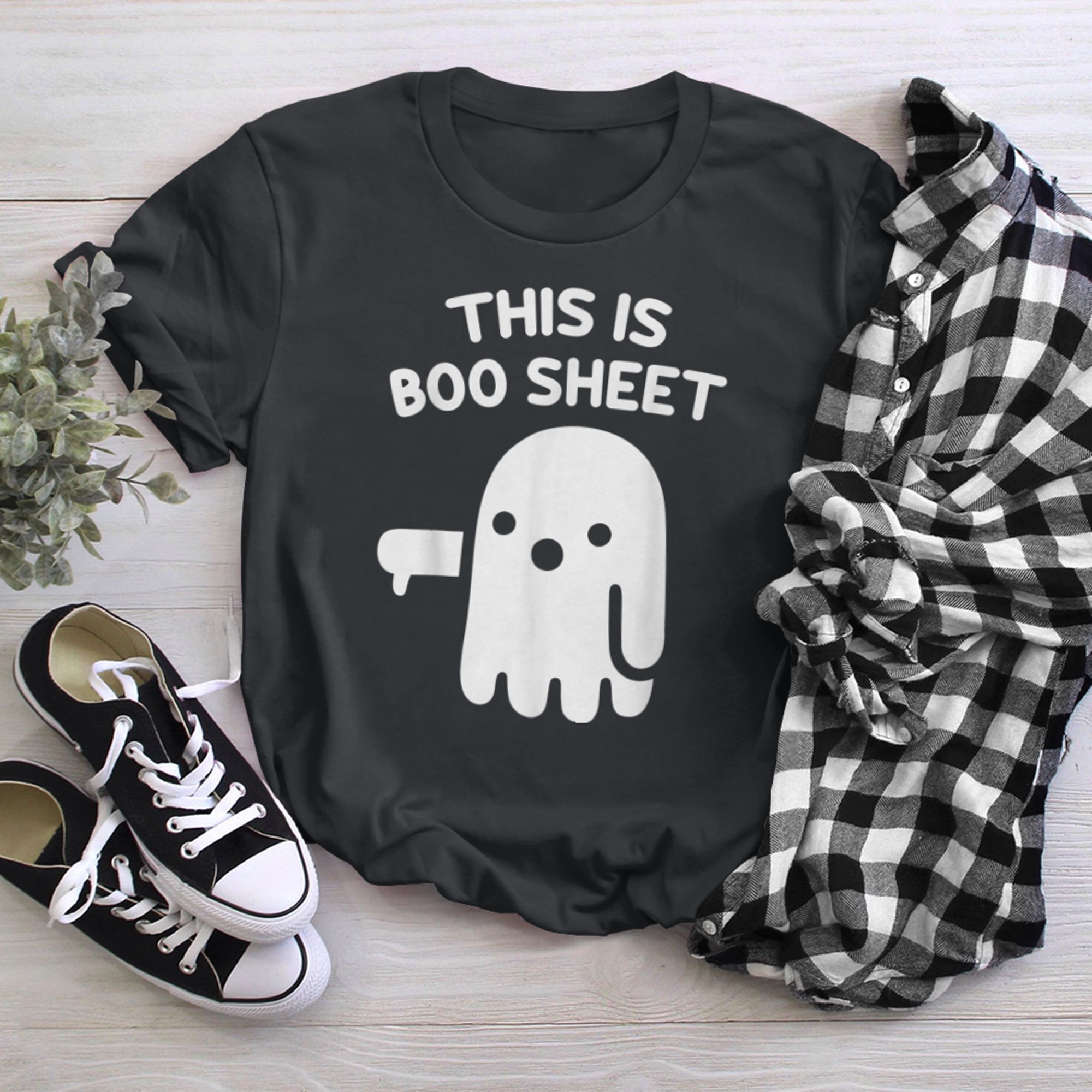 This Is Boo Sheet Shirts Funny Ghost Rero Halloween Costume t-shirt black