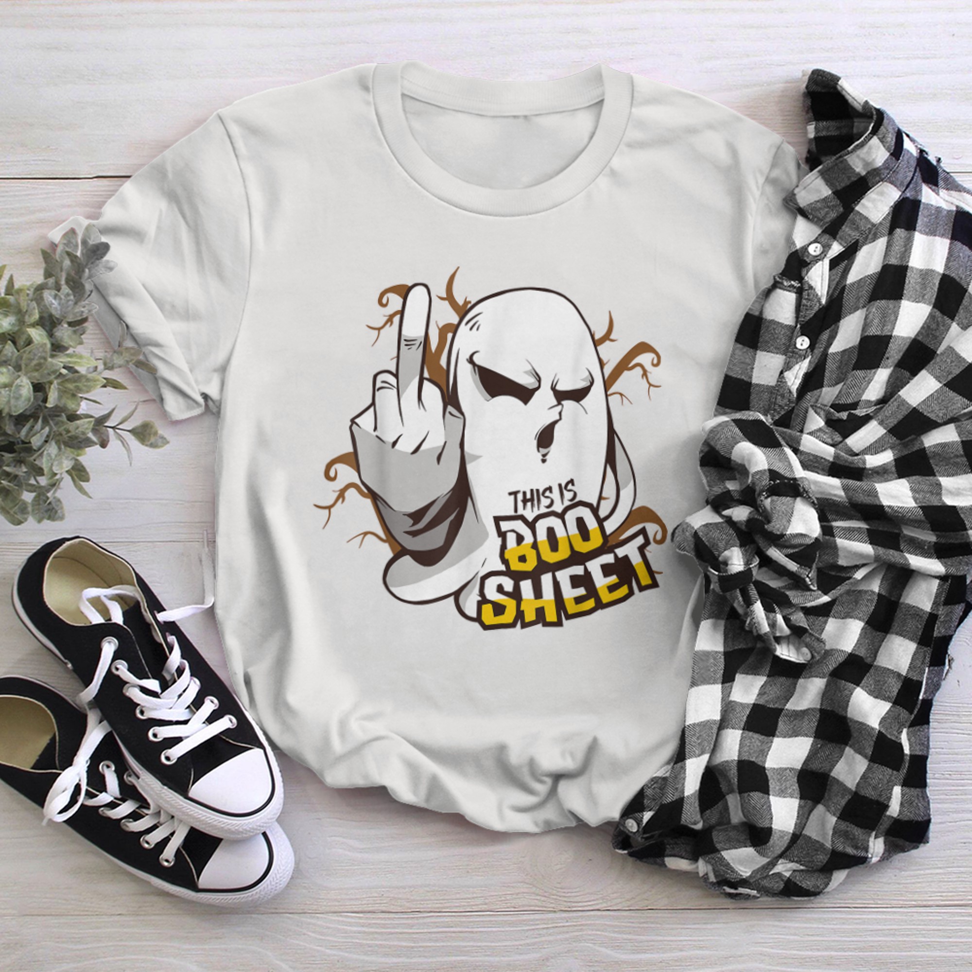 This is boo sheet t-shirt White