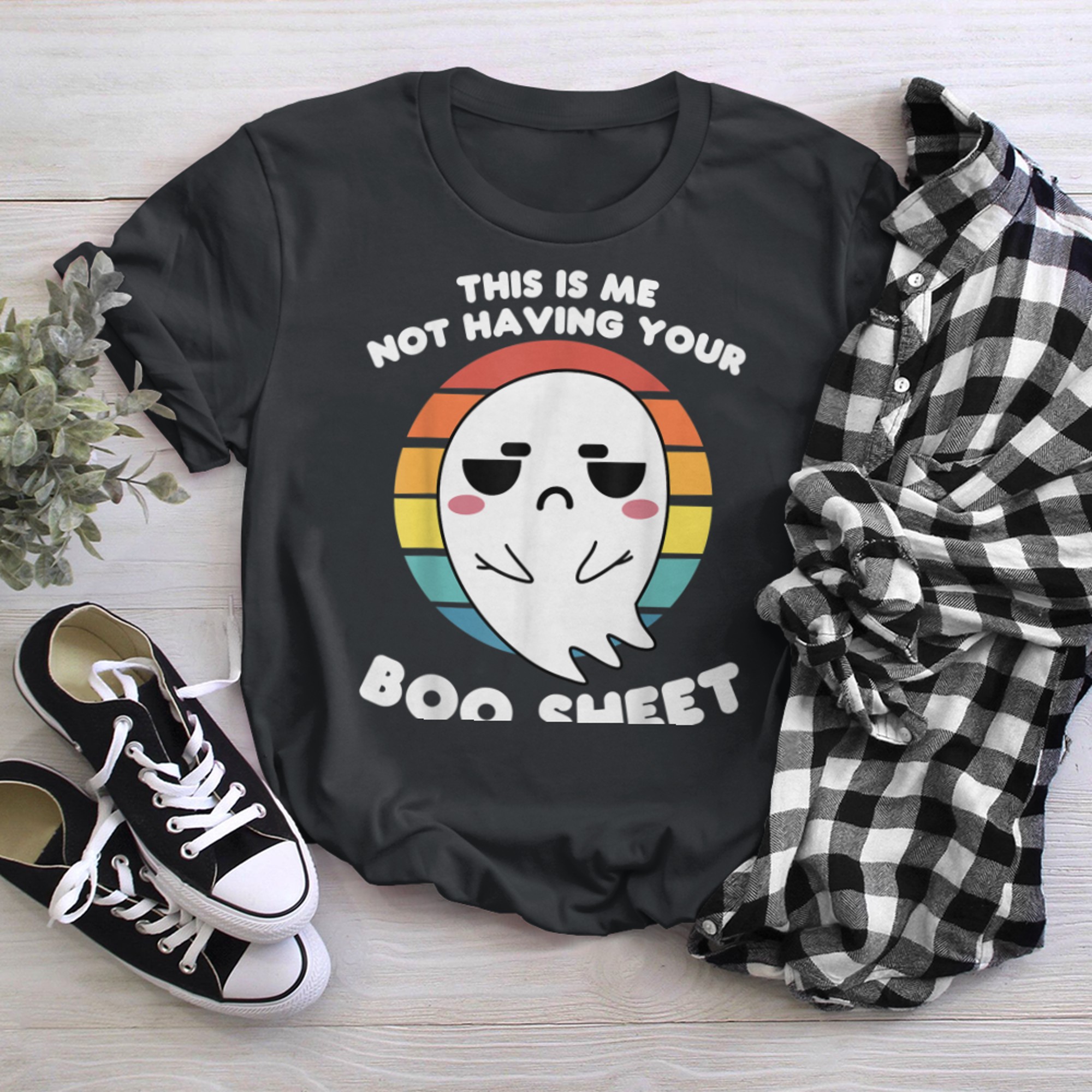 this is me not having your boo sheet Ghosts Ghost t-shirt black