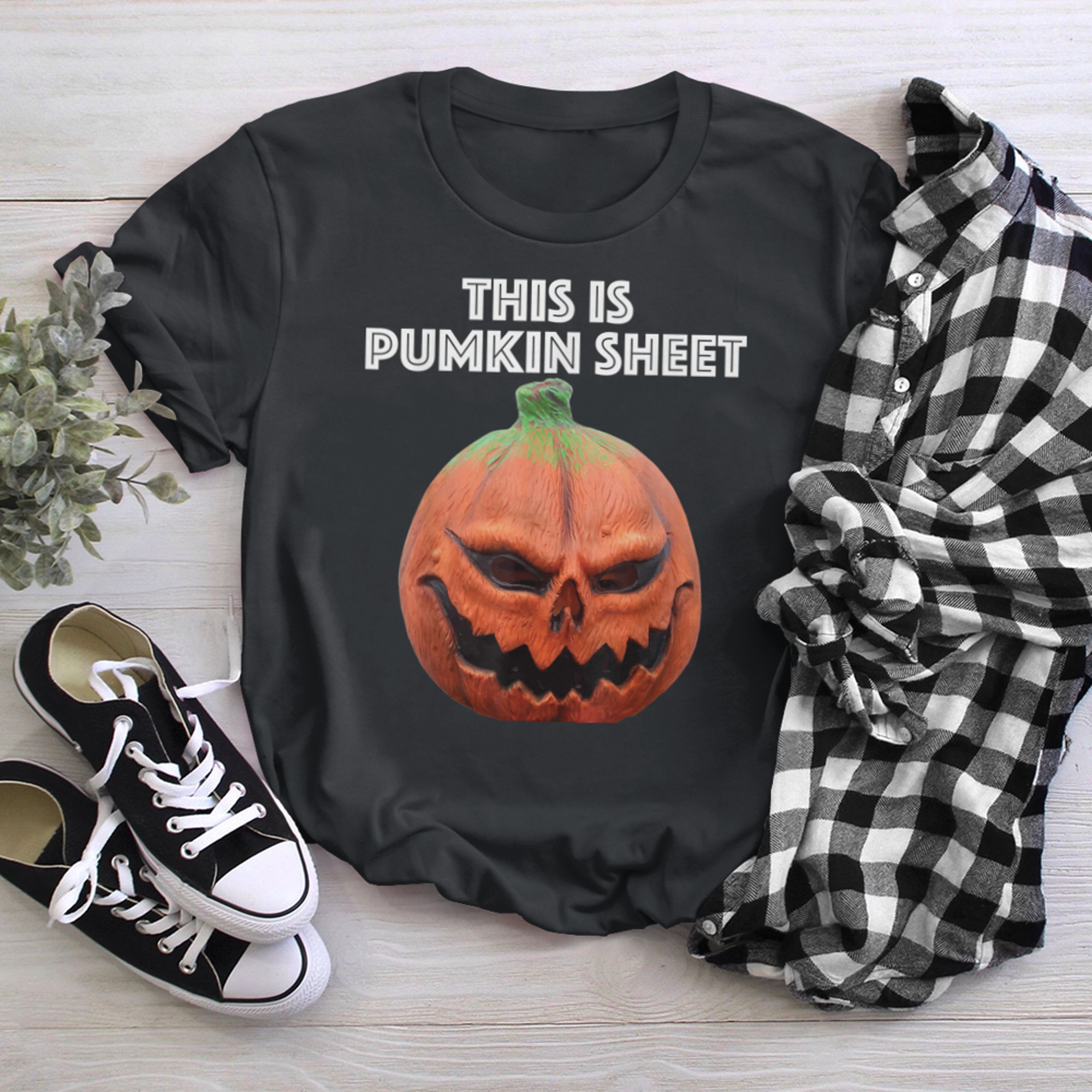 This Is Pumkin Sheet Ghost Retro Halloween Costume t-shirt black