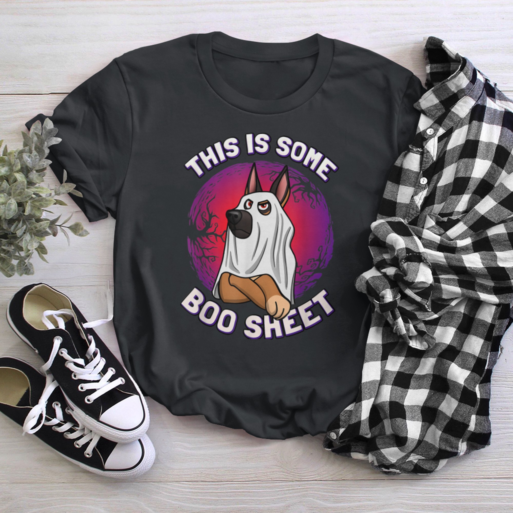 This is some boo sheet German shepherd edition t-shirt black