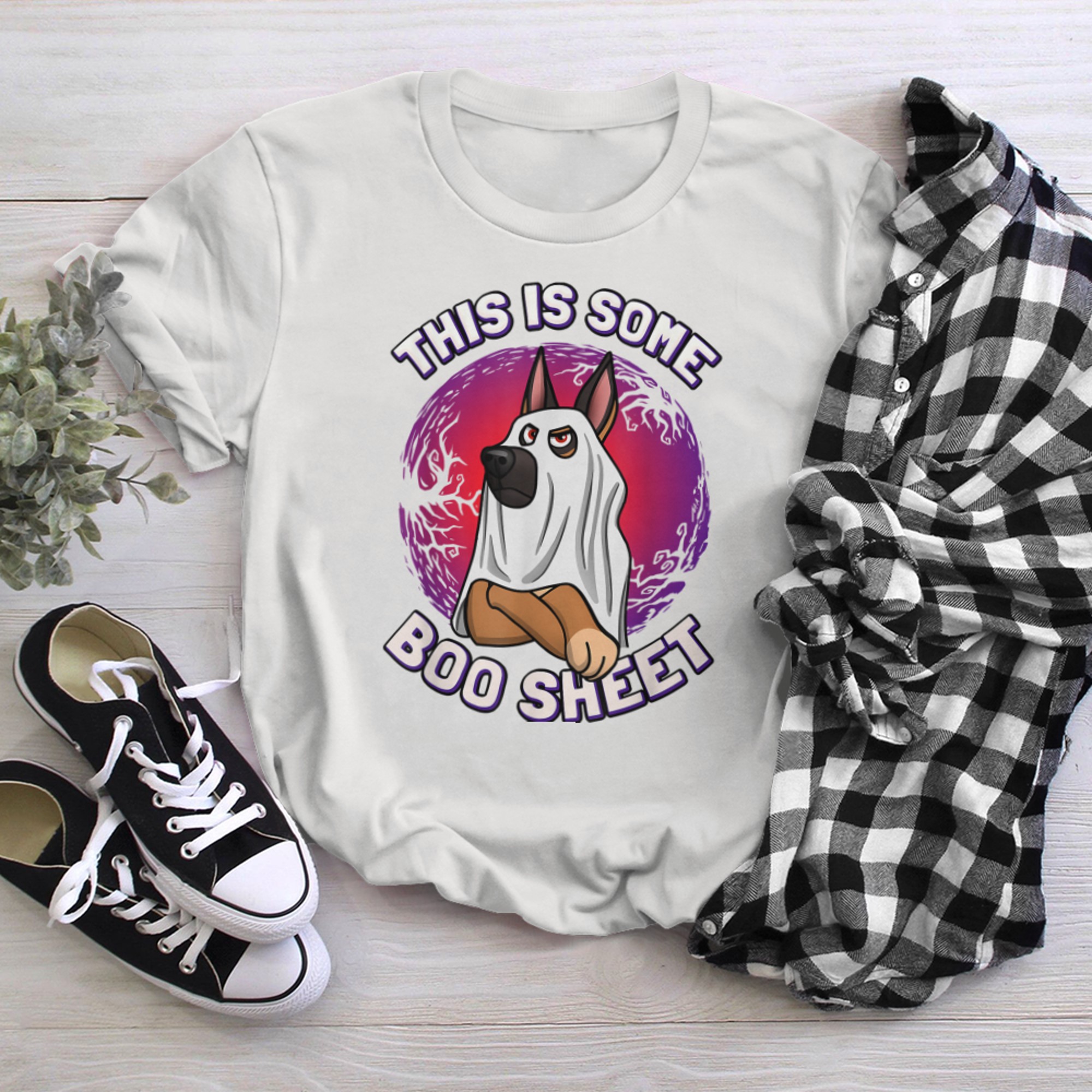 This is some boo sheet German shepherd edition t-shirt White