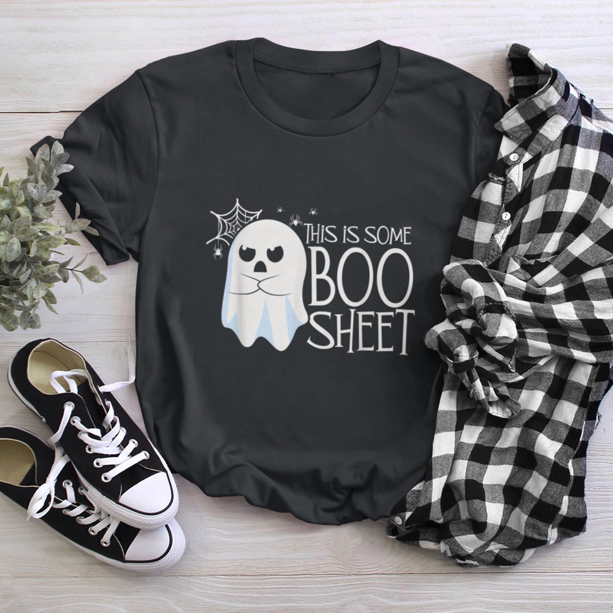 This Is Some Boo Sheet Halloween Ghost Funny Men Women t-shirt black