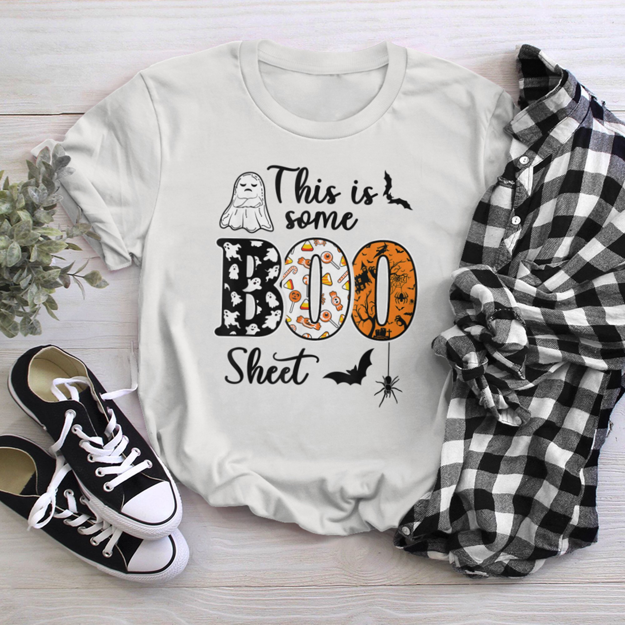 This Some Boo Sheet Ghost Funny Halloween Costume t-shirt white