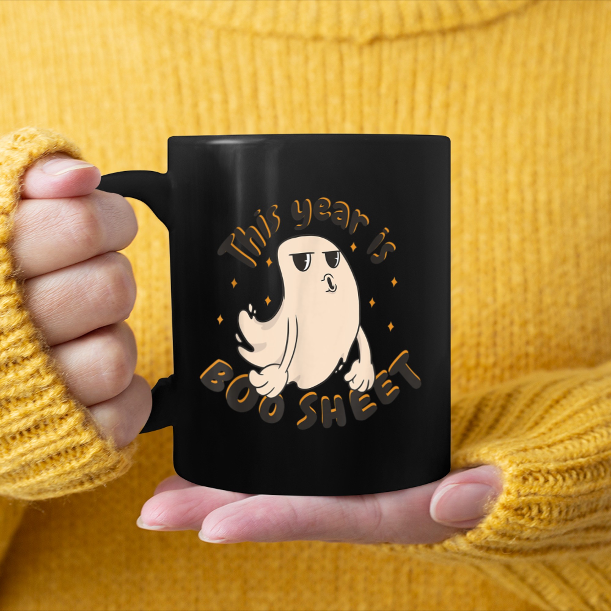 This year is Boo sheet funny quotes Halloween mug black