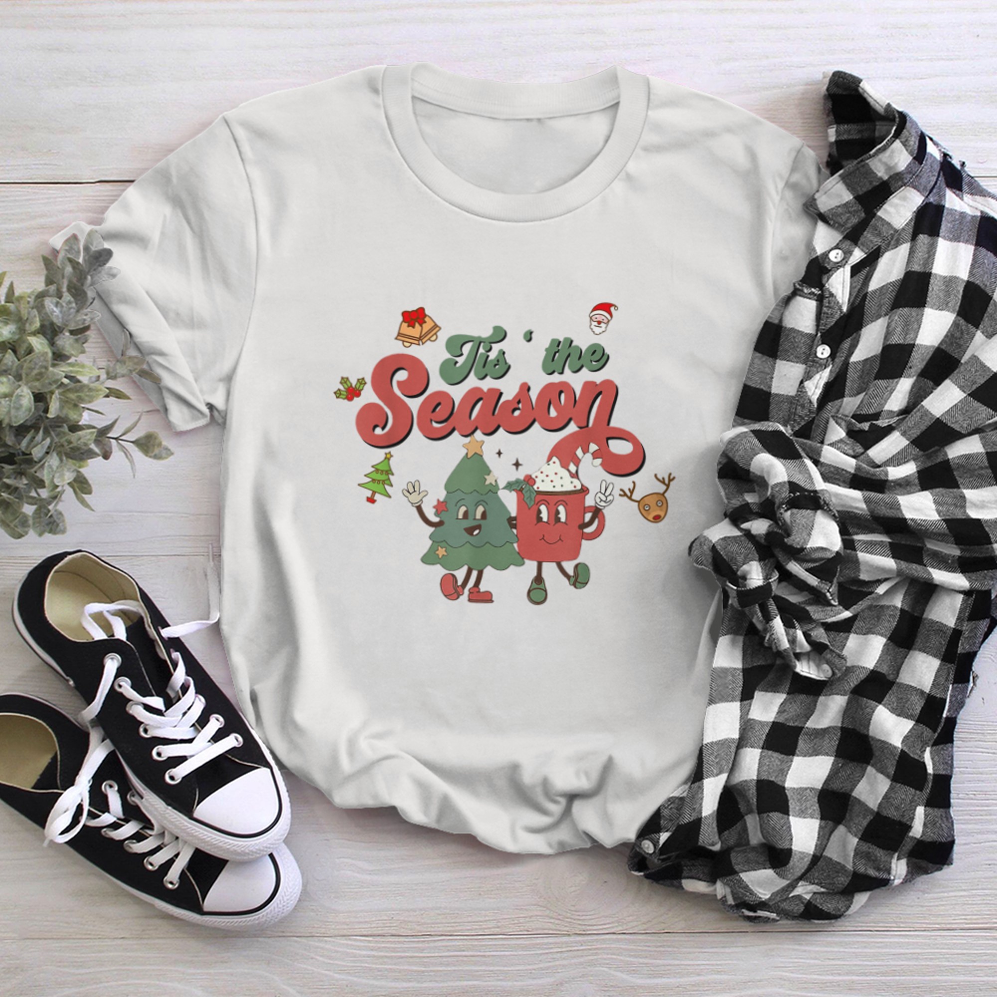 Tis The Season Christmas Tree And Hot Cocoa Merry Christmas (2) t-shirt White