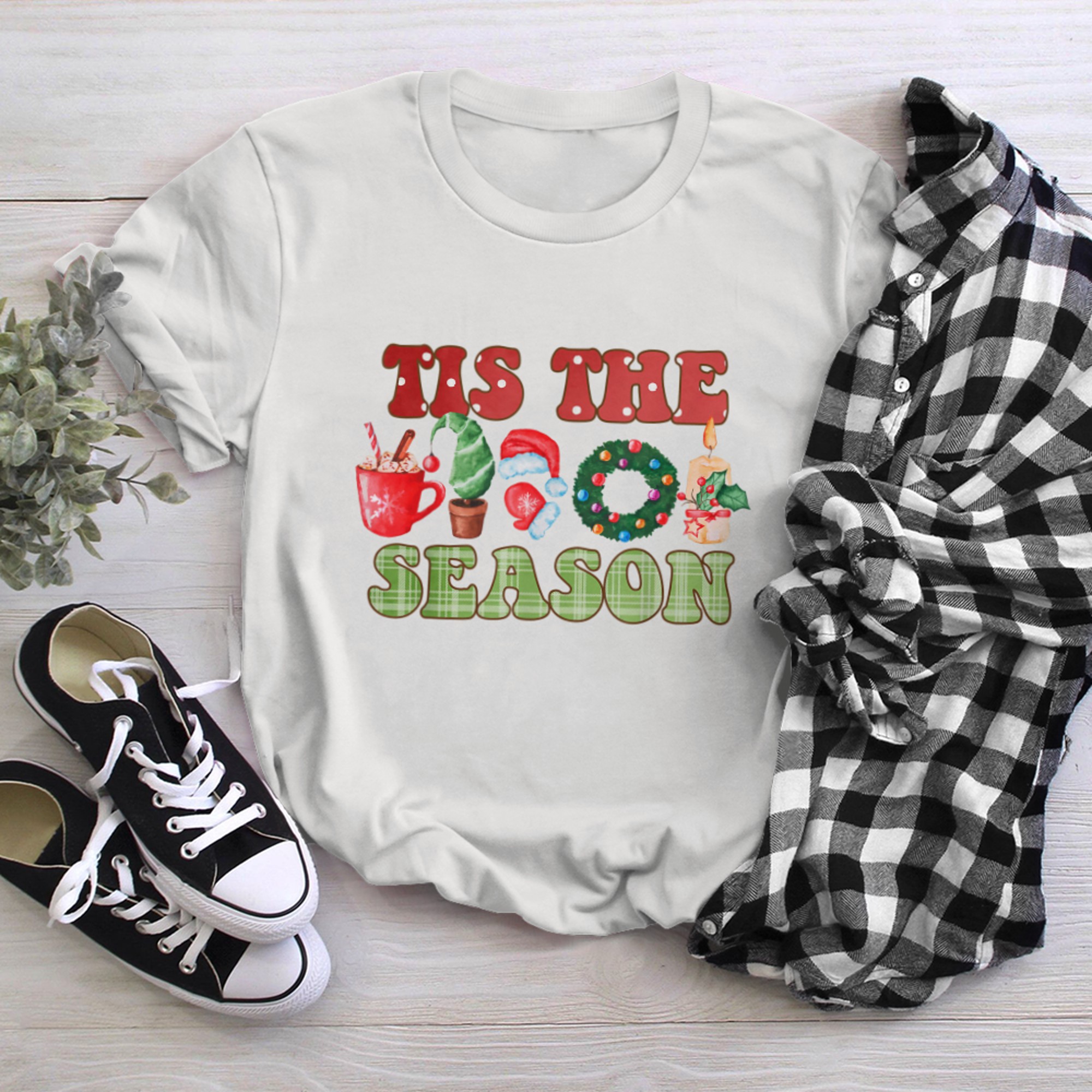 Tis The Season Christmas Tree And Hot Cocoa Merry Christmas t-shirt White