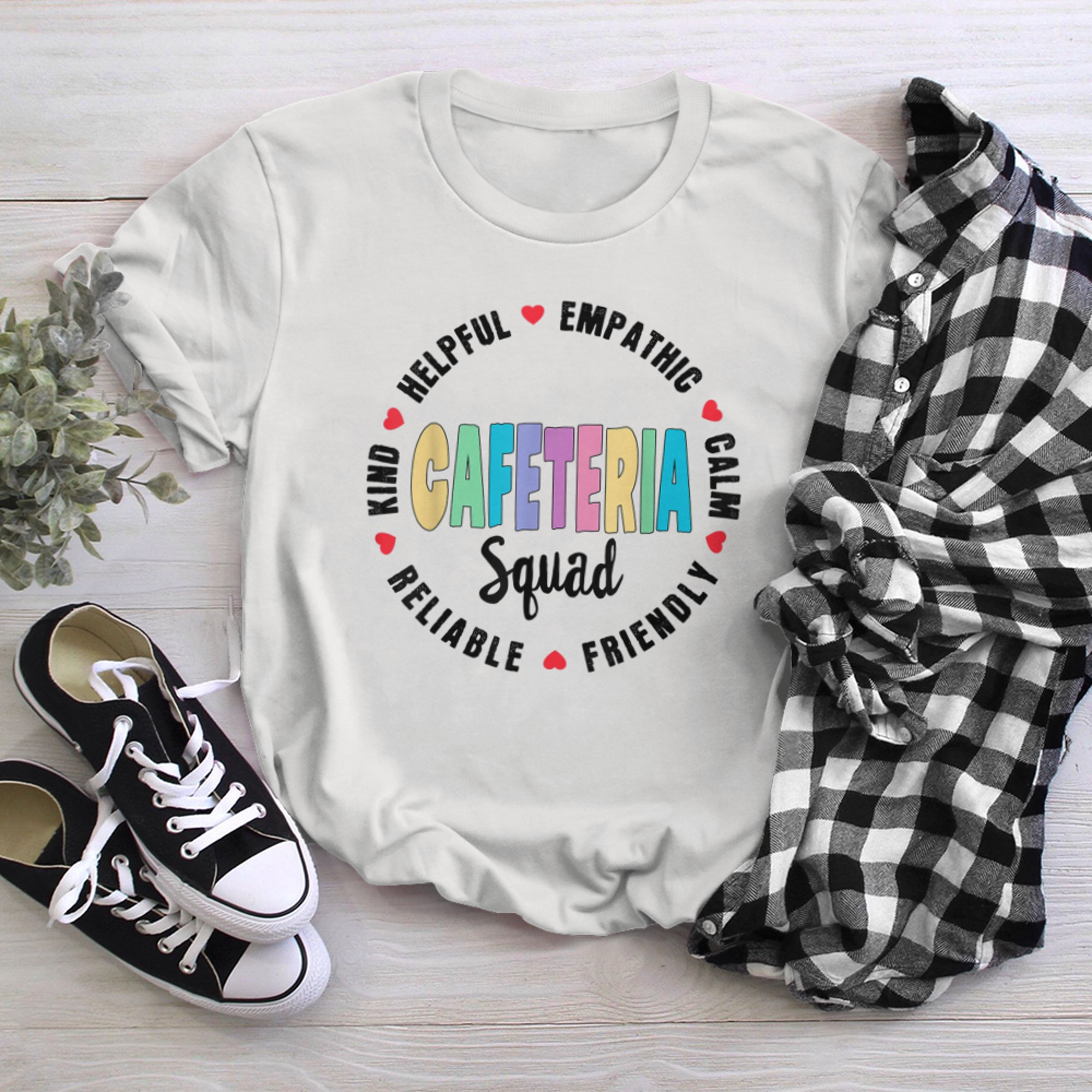 Back to School Lunch Lady Crew Funny School Cafeteria Squad (5) t-shirt White