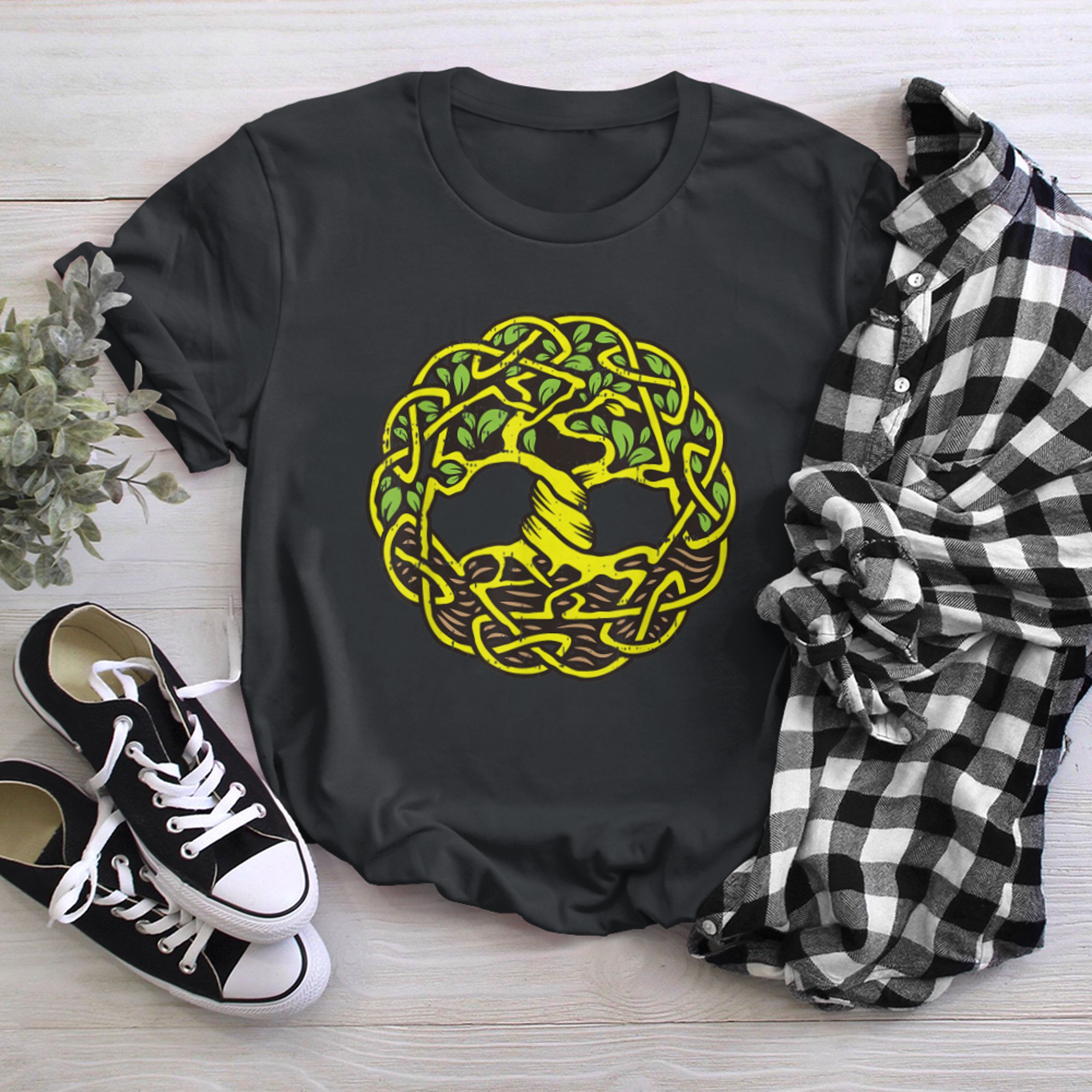 Buddhism Tree Of Life Meditation Yoga Cool Zen Lovers (1) t-shirt black