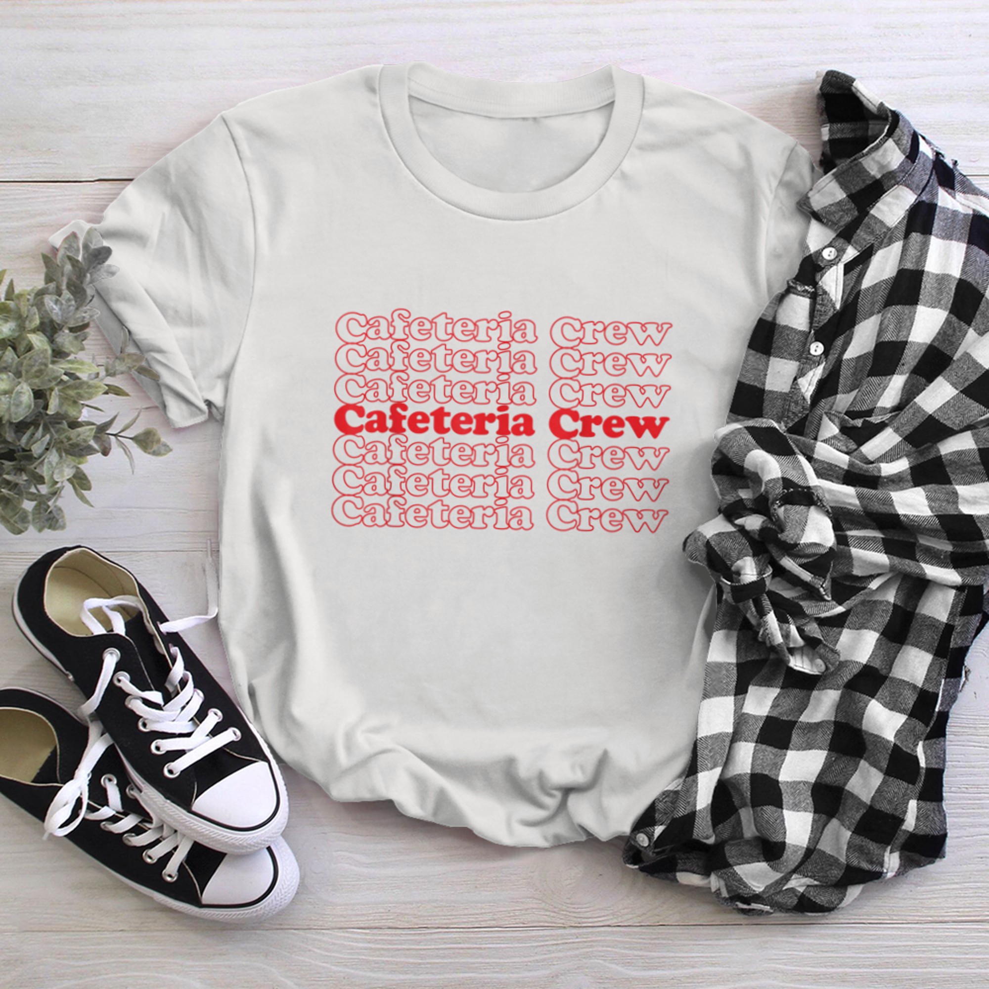 Cafeteria Crew Cool Vintage Inspired t-shirt White