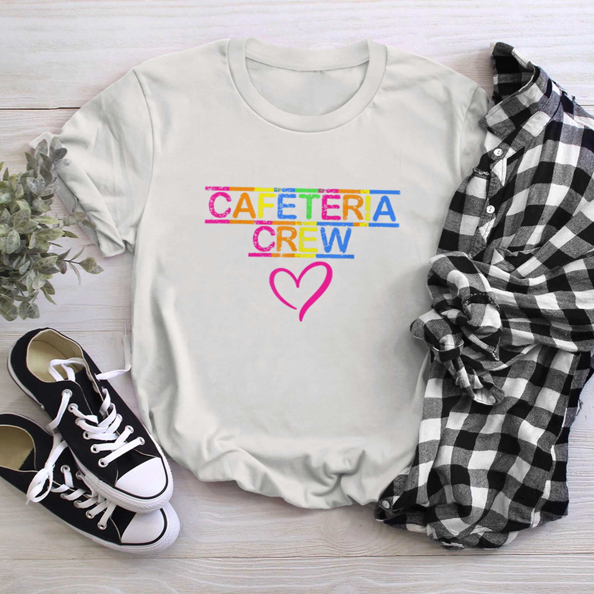 Cafeteria Crew for a cafe team t-shirt White