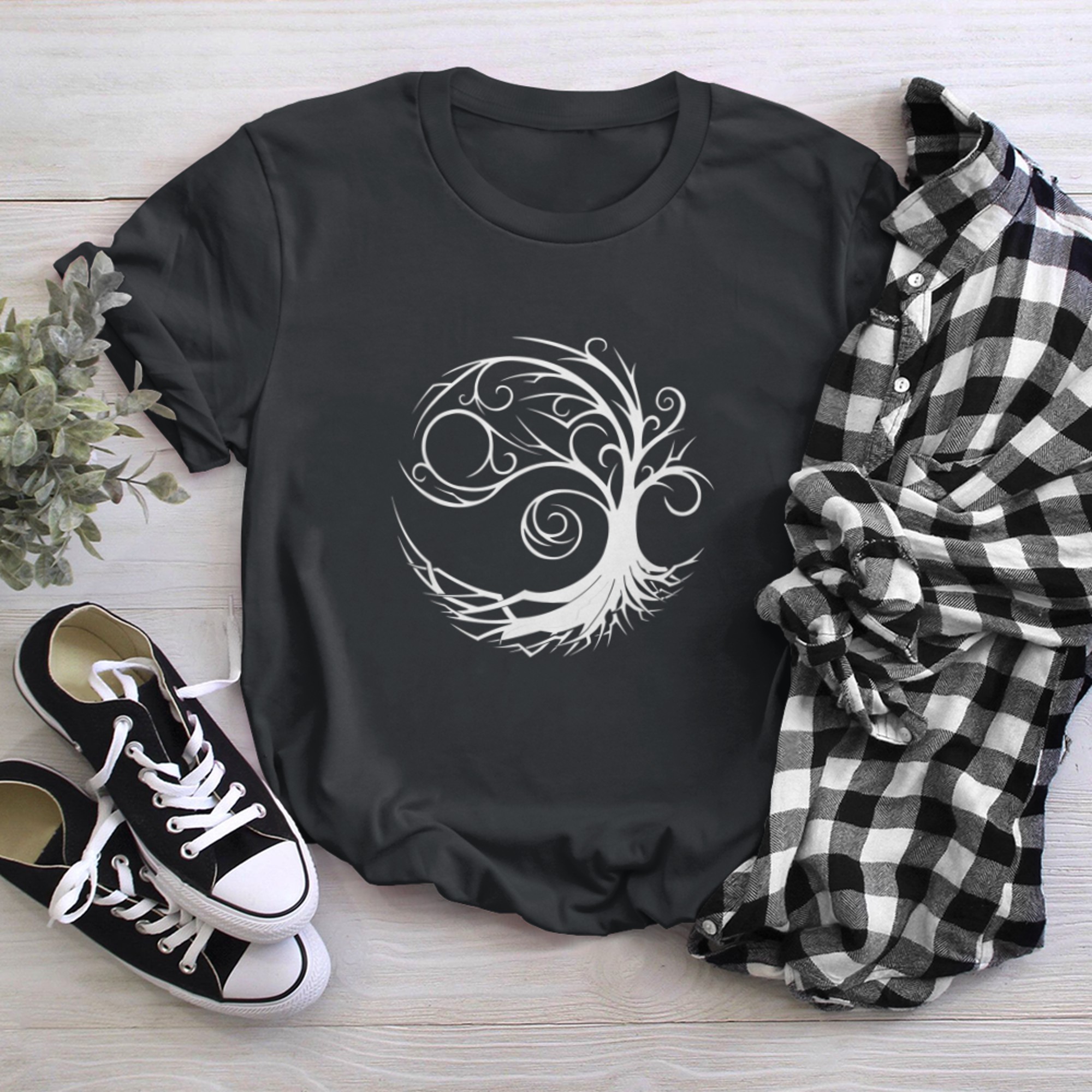 Celtic Tree Yggdrasil t-shirt black