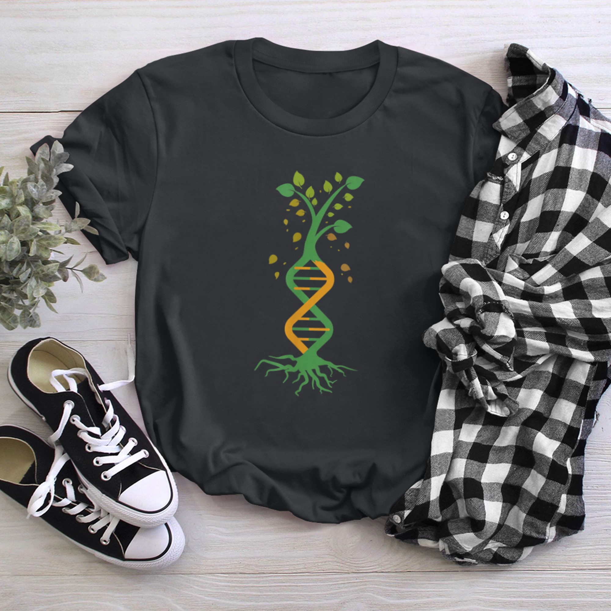 Genetics Biologist Science Earth Day I DNA Tree Of Life t-shirt black