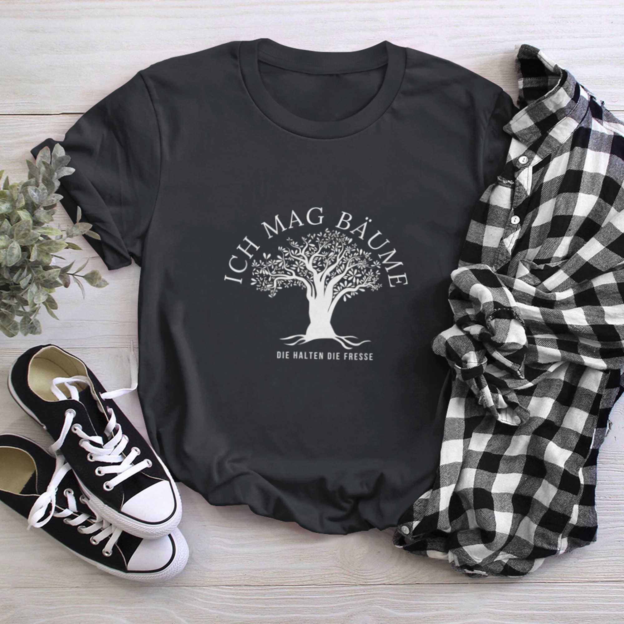 I like trees tree of life nature t-shirt black