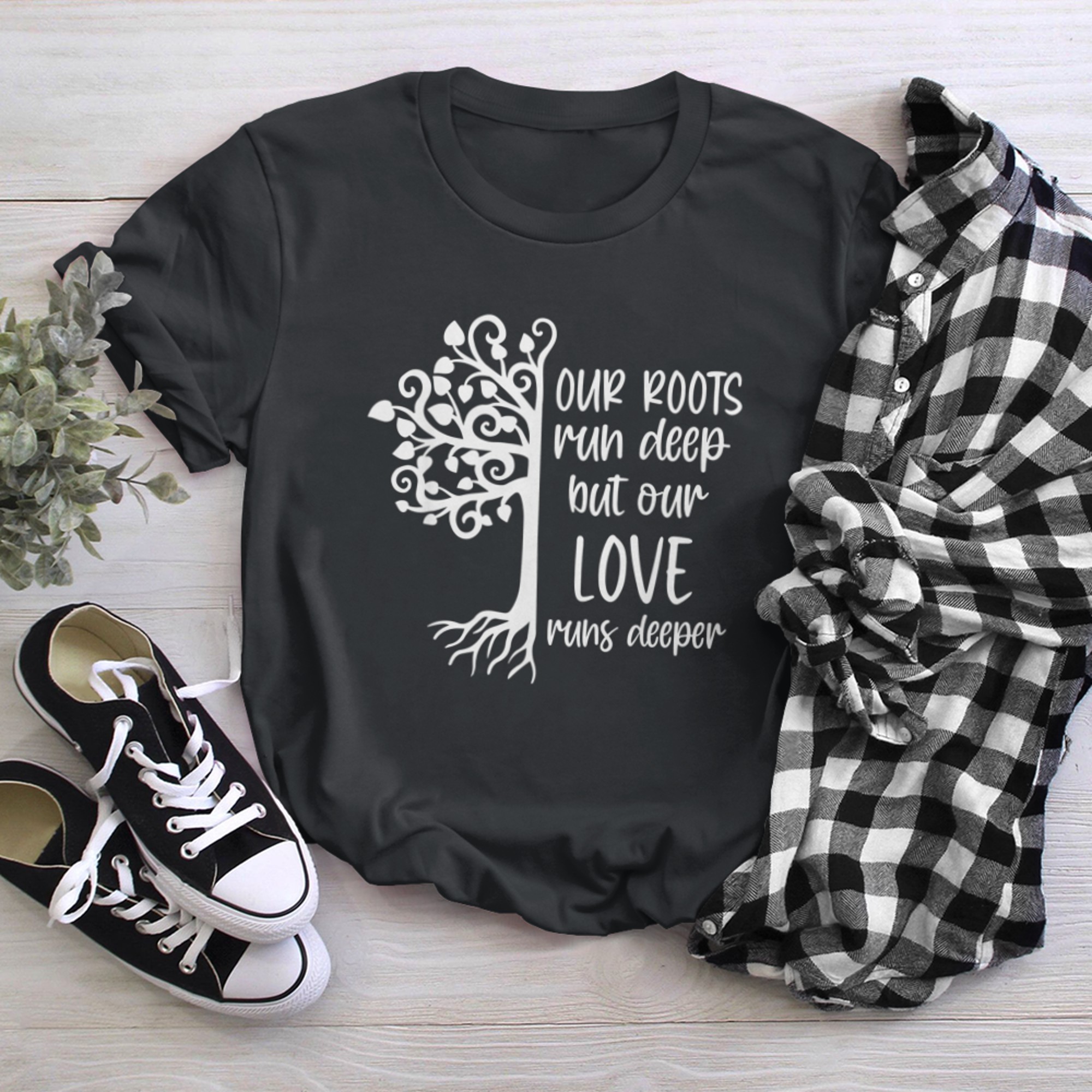 Love and Peace Tree of Life (1) t-shirt black