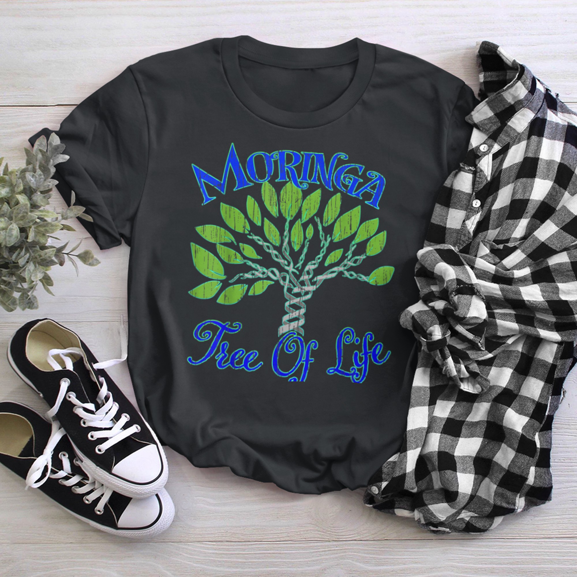 Moringa Tree of Life-Health for Life Miracle Tree Food t-shirt black