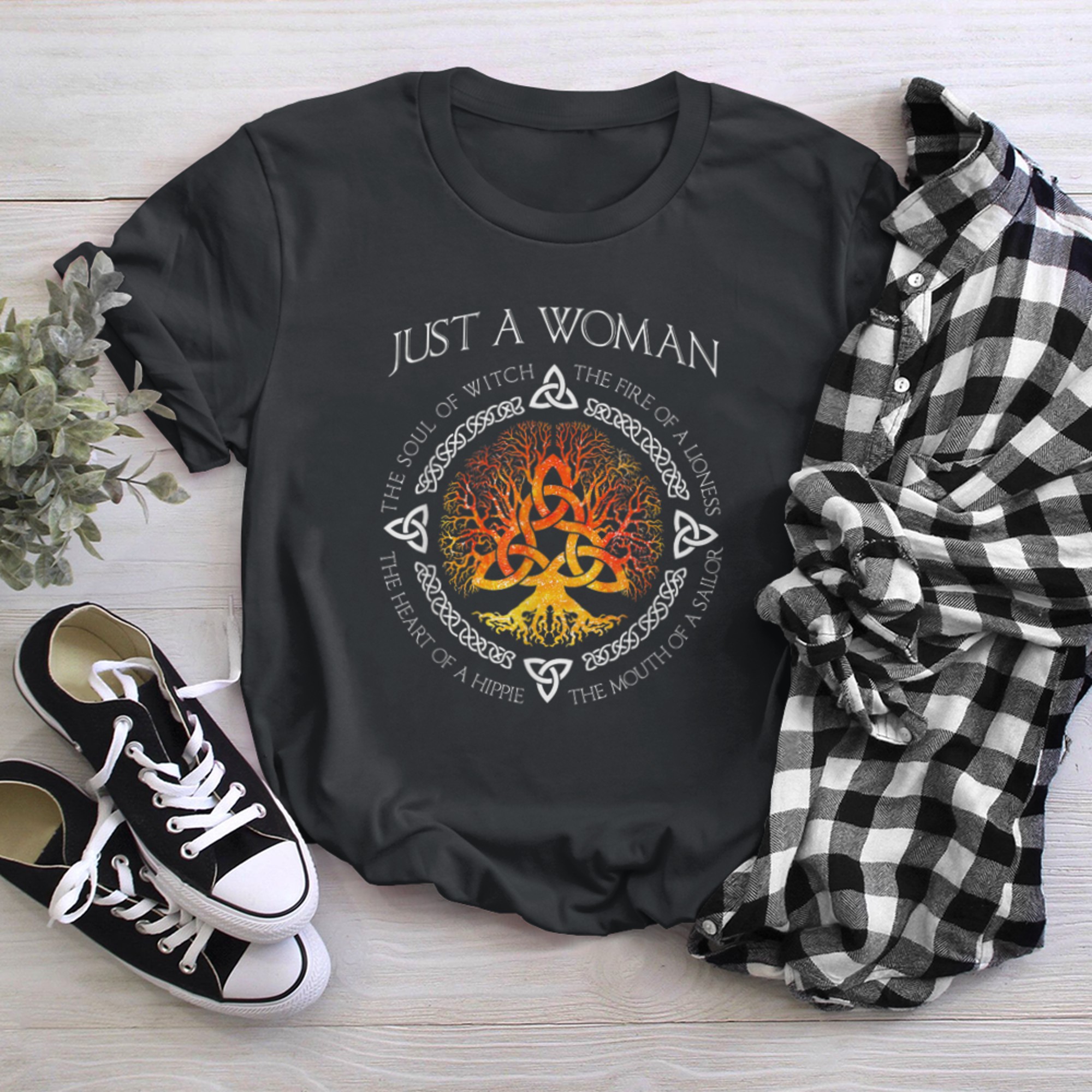 Mothers Day Thanksgiving Graphic Tree Of Life Celtic (1) t-shirt black