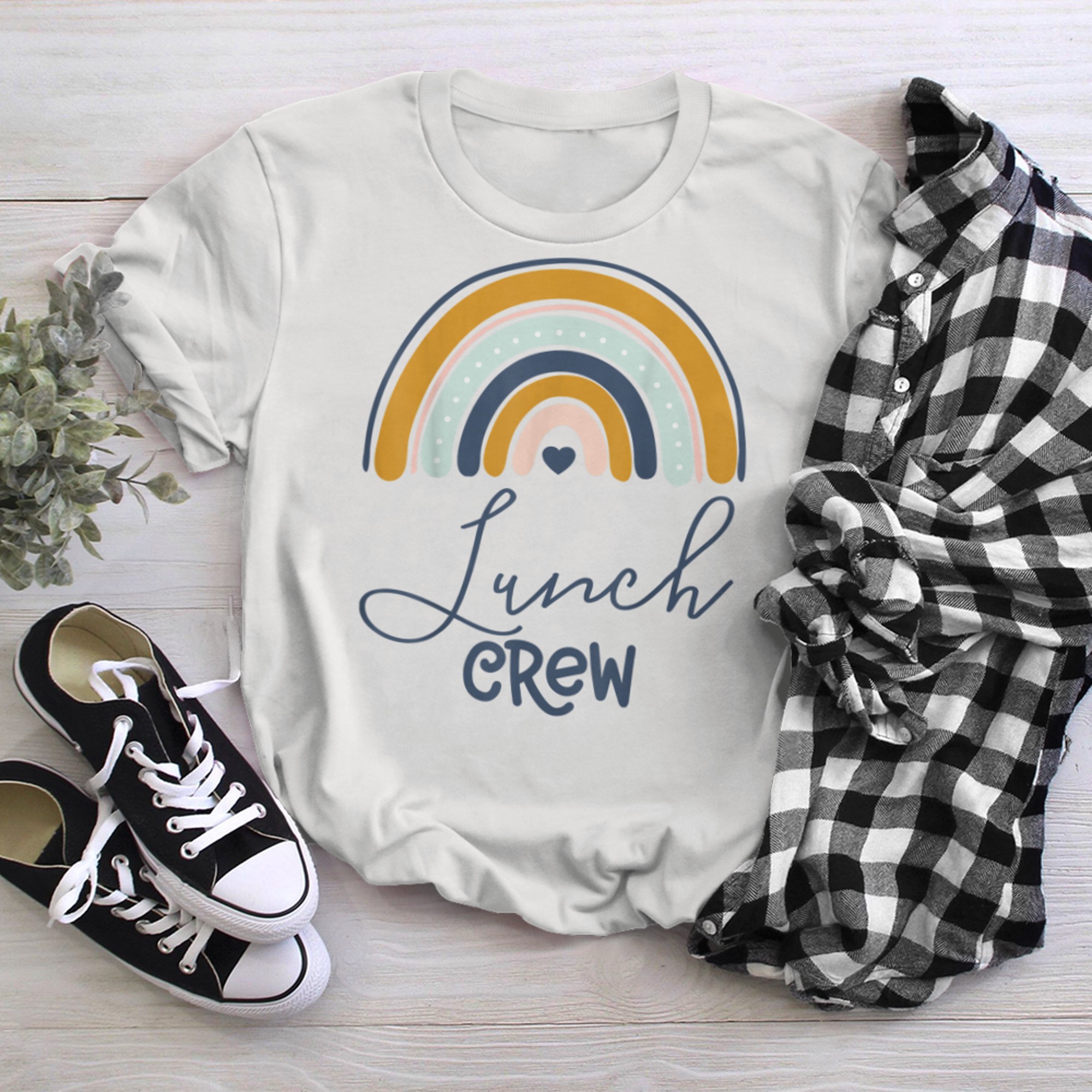 Lunch Crew Group Matching School Cafeteria Squad Spirit Day (8) t-shirt White