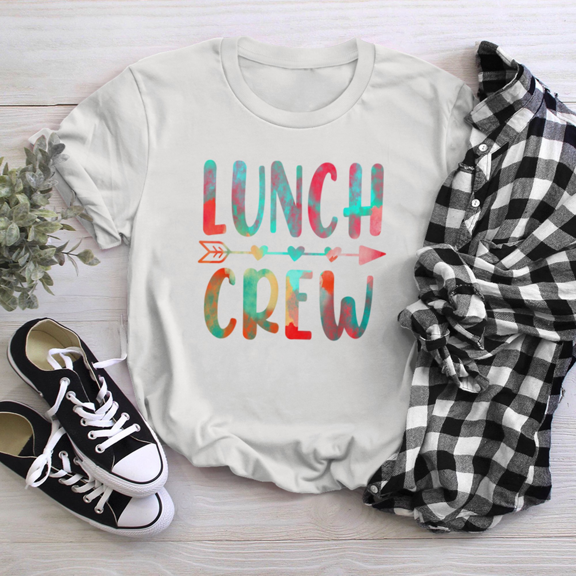 Lunch Crew Shirt, Lunch Lady Shirt, Cafeteria Worker Shirt t-shirt White