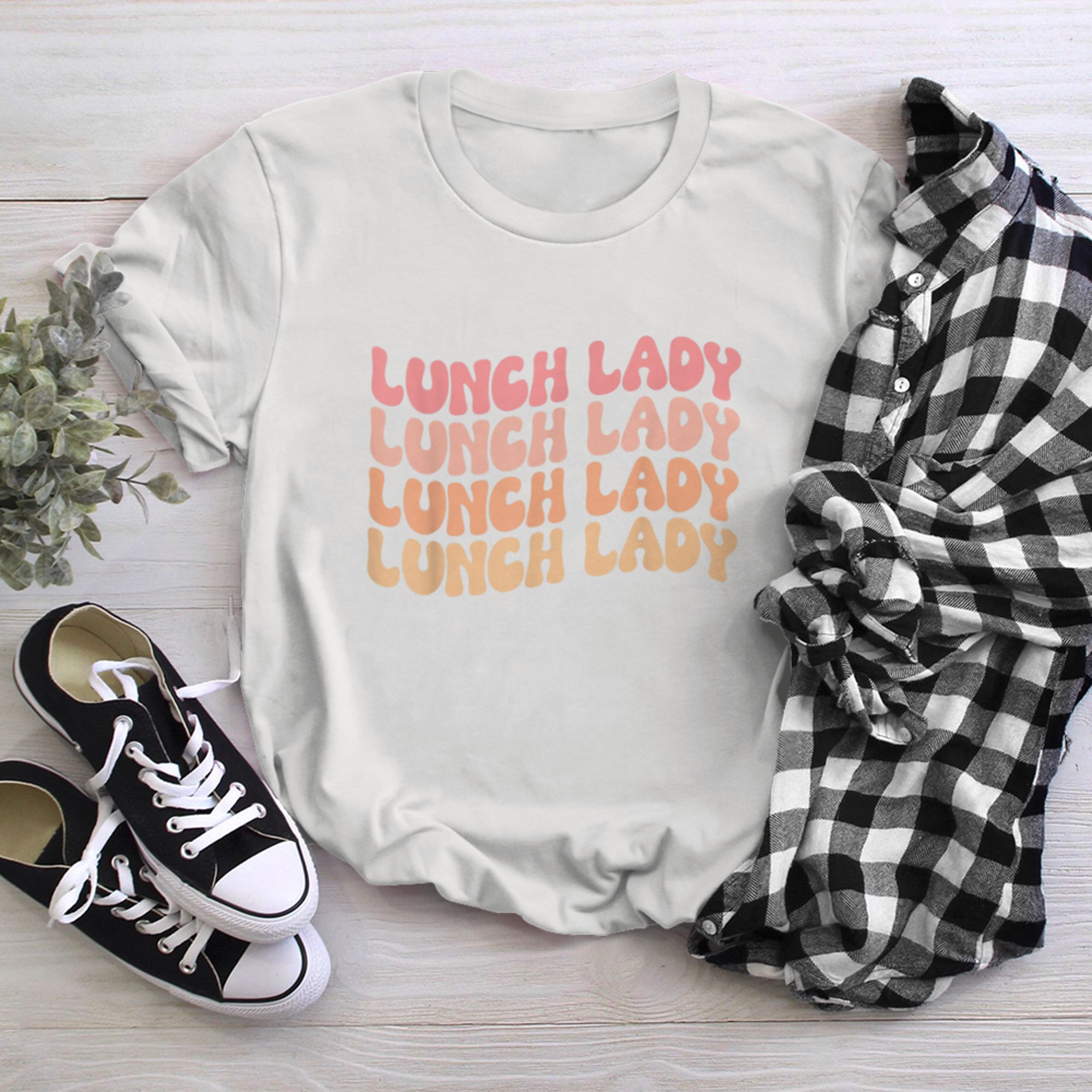 Lunch Lady Cafeteria Crew School Worker Back To School Squad t-shirt White