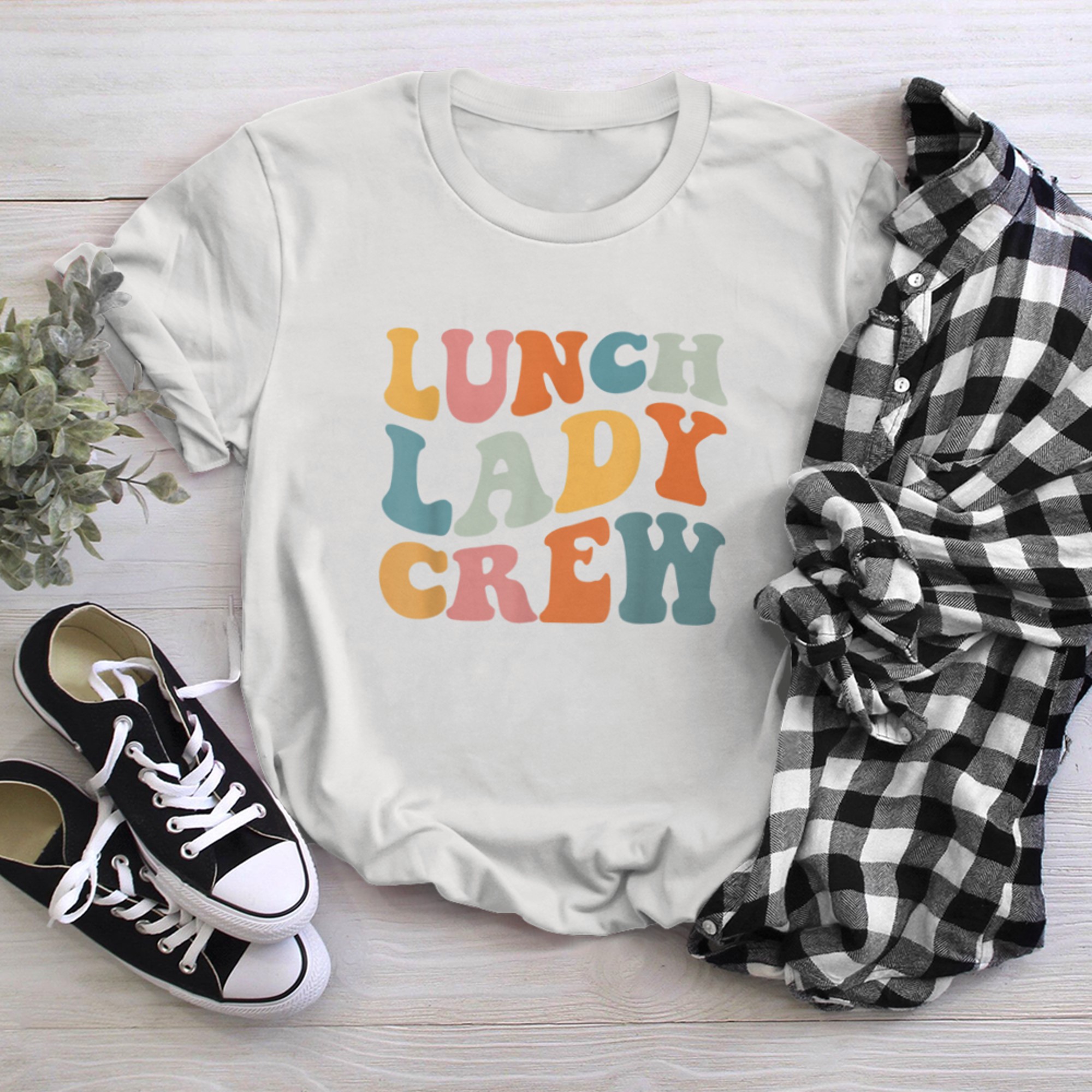 Lunch Lady Crew Retro Cafeteria Crew Lunch Lady Life t-shirt White