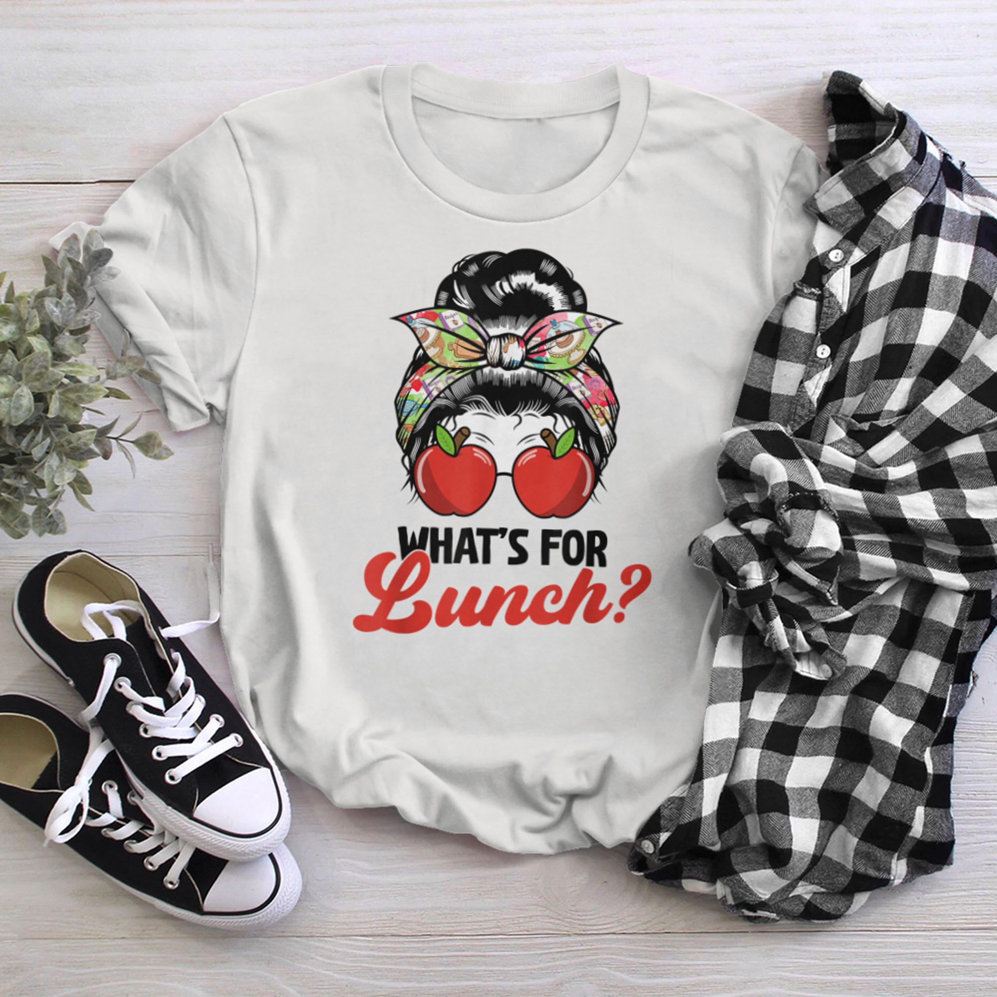 Lunch Lady Life What's For Lunch Crew Cafeteria Staff t-shirt White