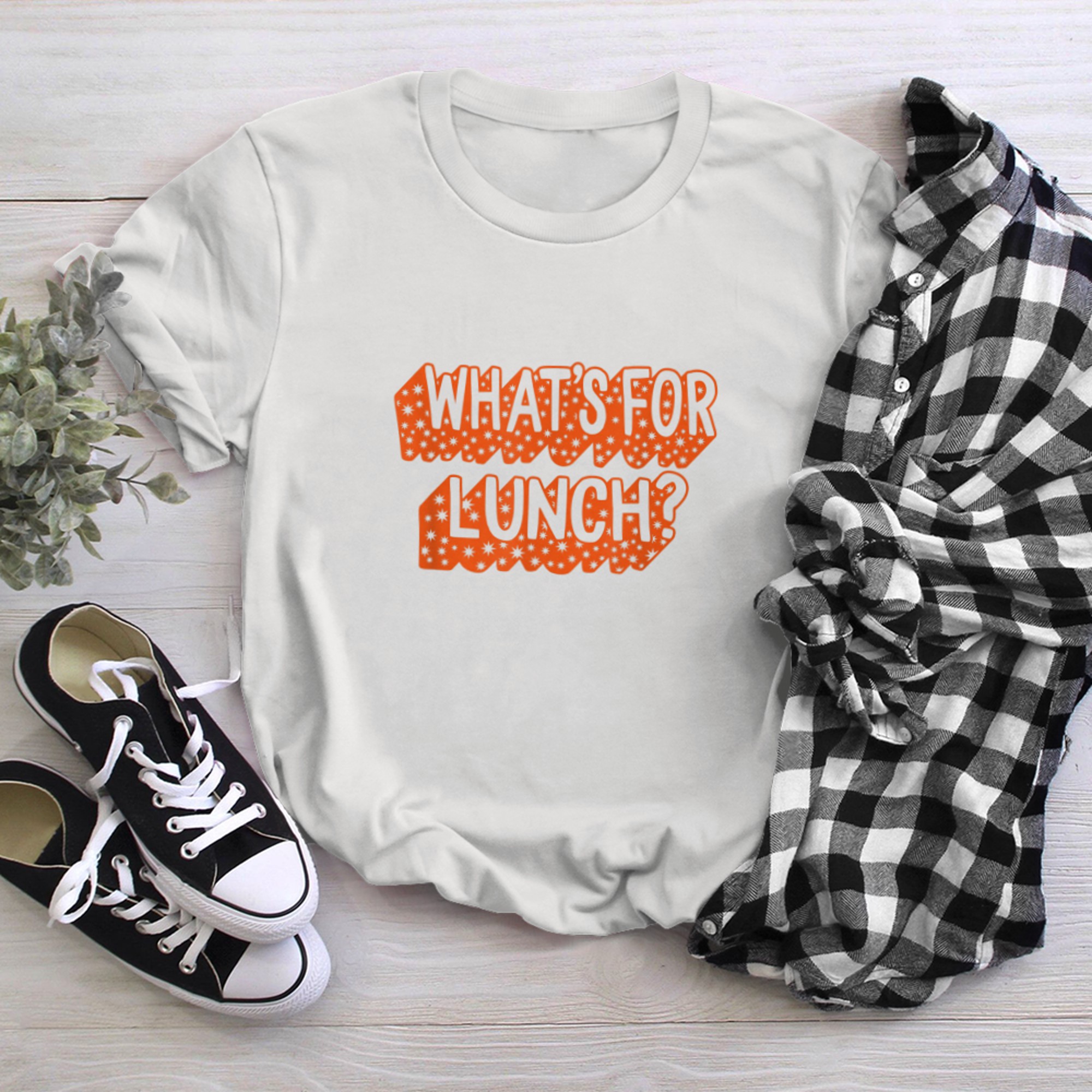 Lunch Lady Life What's For Lunch Crew Cafeteria Worker Women (4) t-shirt White