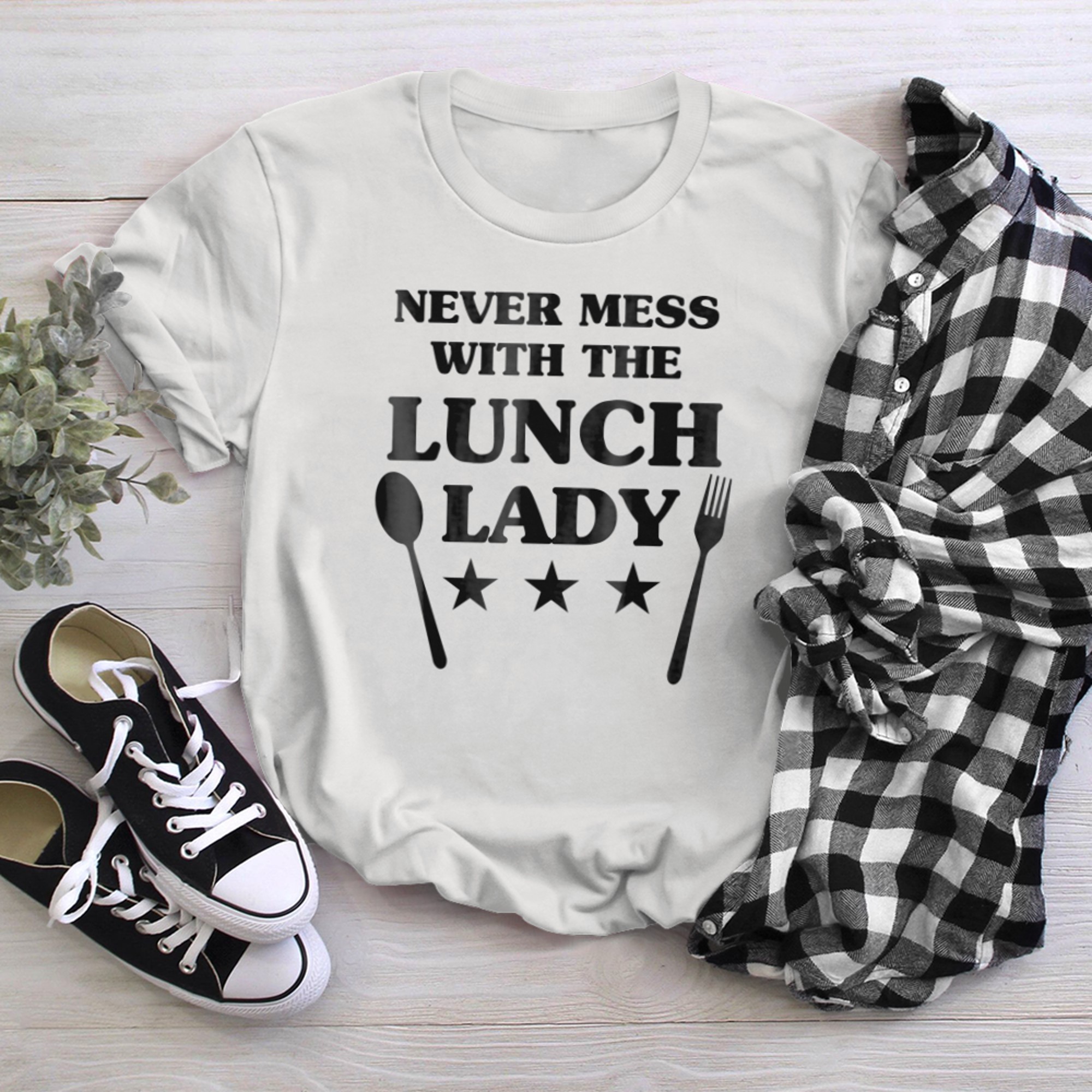 Lunch Lady Saying School Cafeteria Food Service Worker t-shirt White