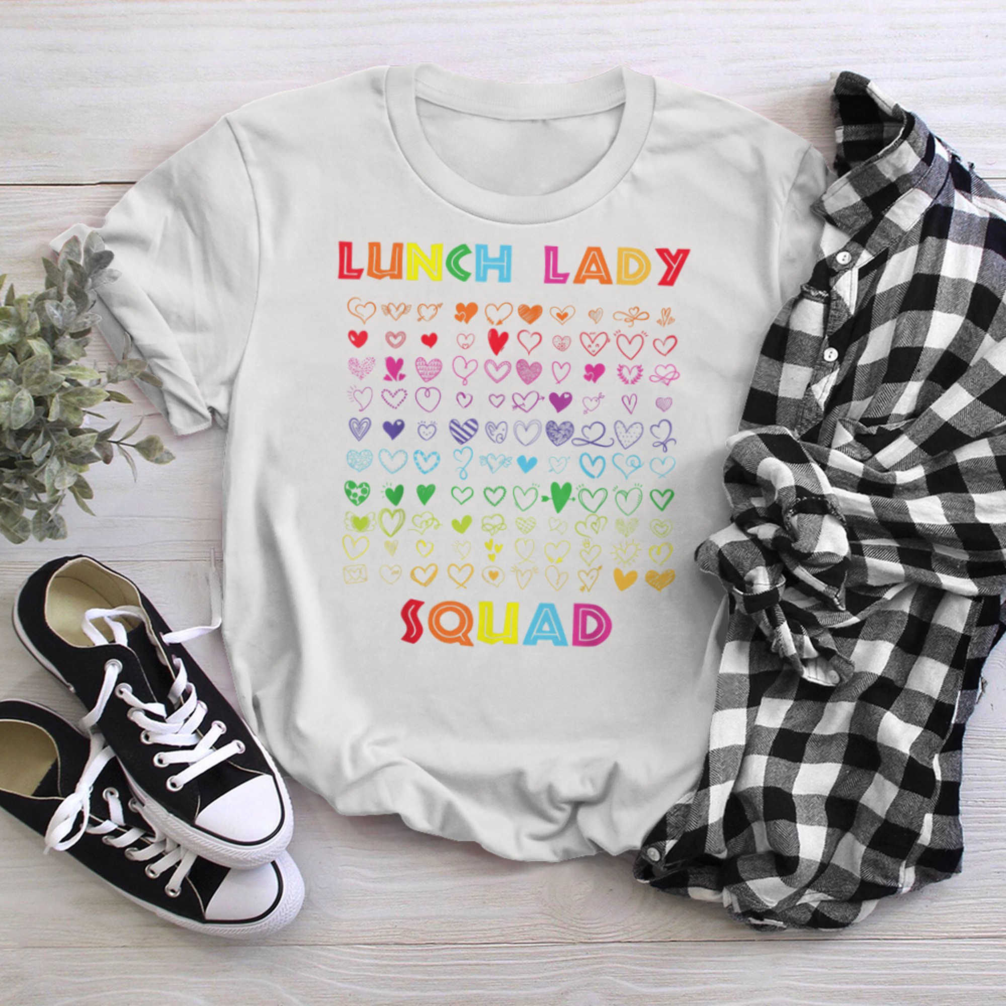 Lunch Lady Squad Cafeteria Crew Lunch Lady Life (1) t-shirt White