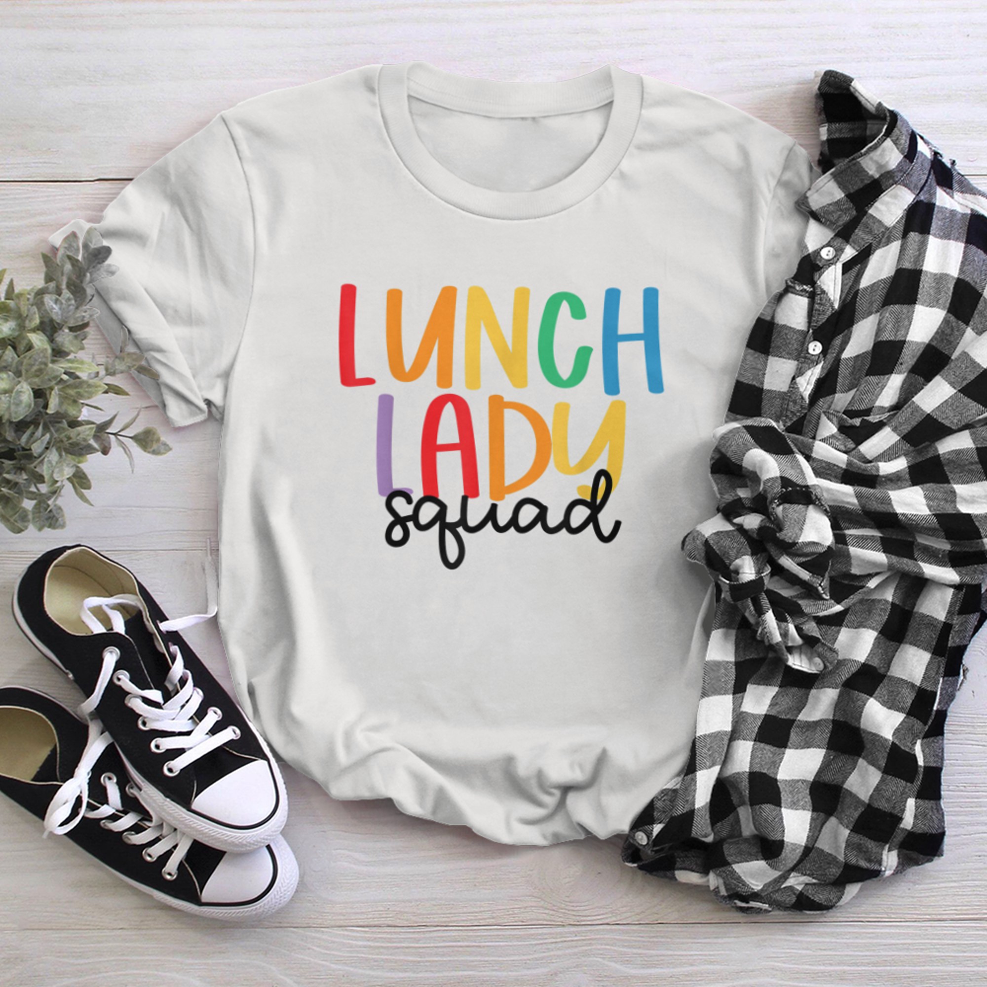 Lunch Lady Squad Lunch Squad Cafeteria Crew Lunch Lady Life t-shirt White