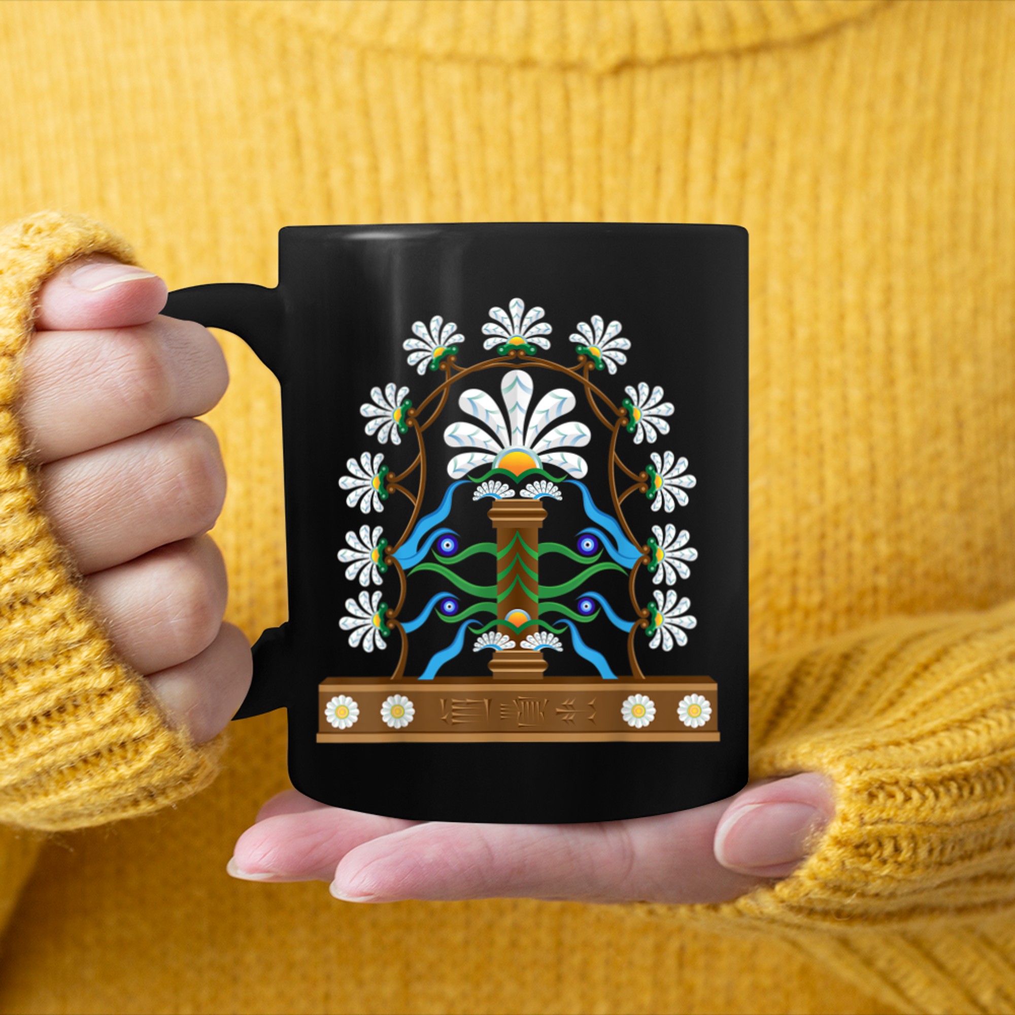 Mesopotamia tree of life mug black