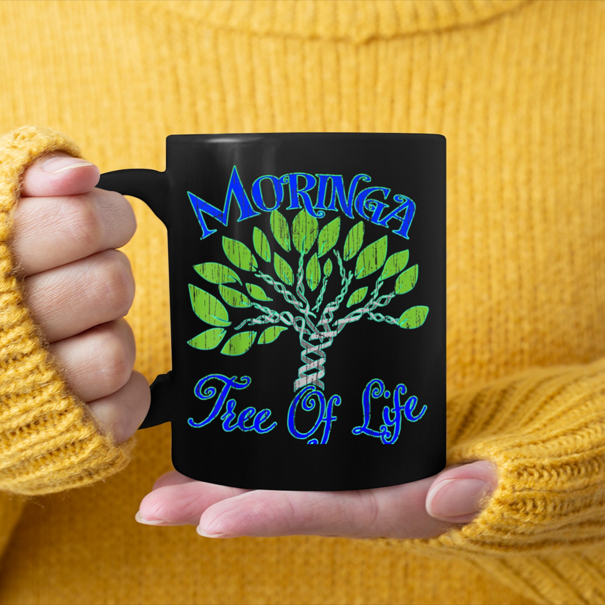 Moringa Tree of Life-Health for Life Miracle Tree Food mug black