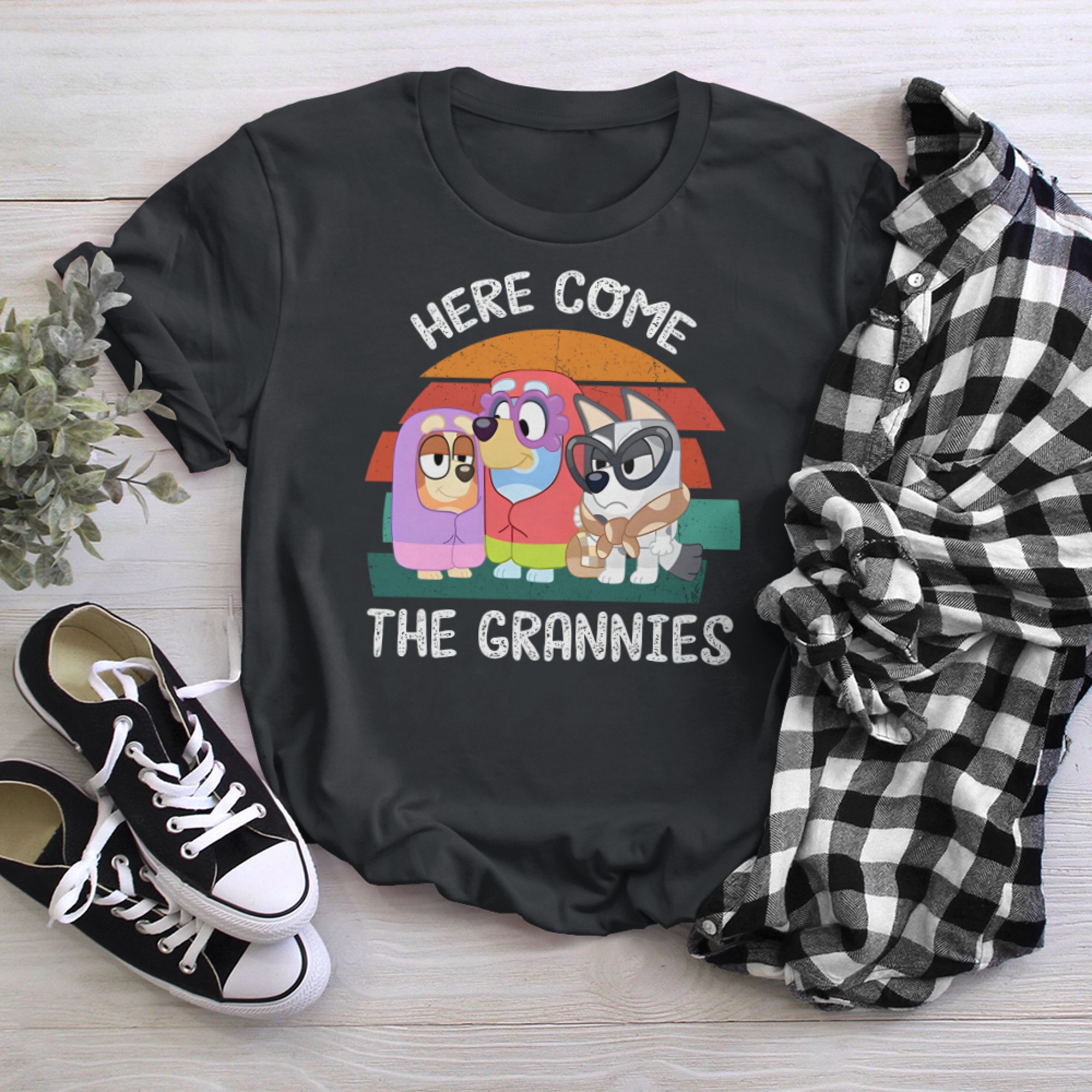 Here Come The Grannies Bluey Family Bluey Friends-1 T-Shirt