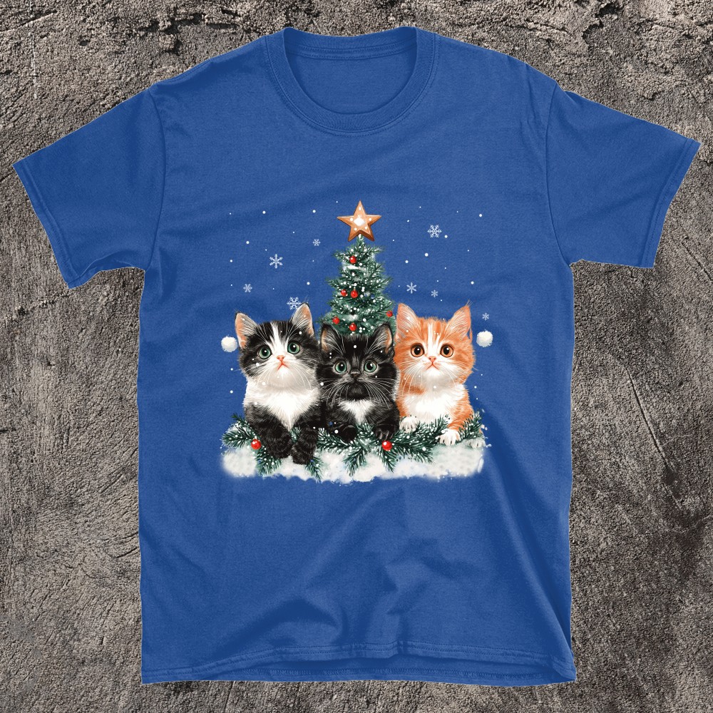 Add A Whisker of Joy To Your Holiday Season Christmas Cat T-Shirt